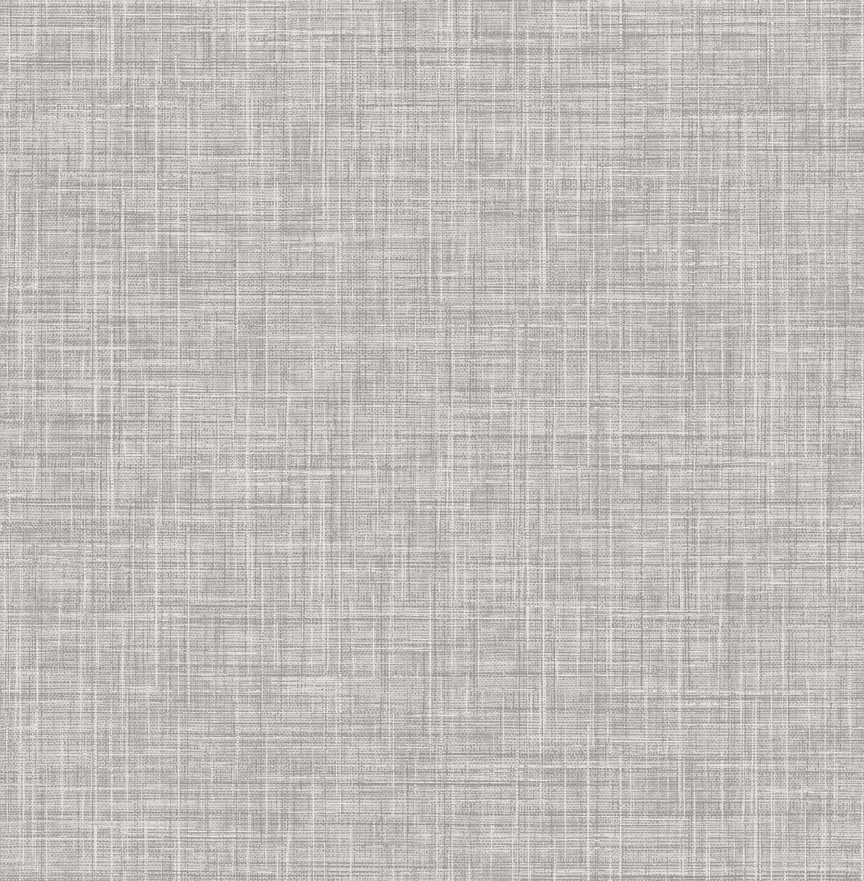 Chesapeake Mendocino Grey Linen Unpasted Non Woven Wallpaper, 20.5-in by 33-ft, 56.4 sq. ft.