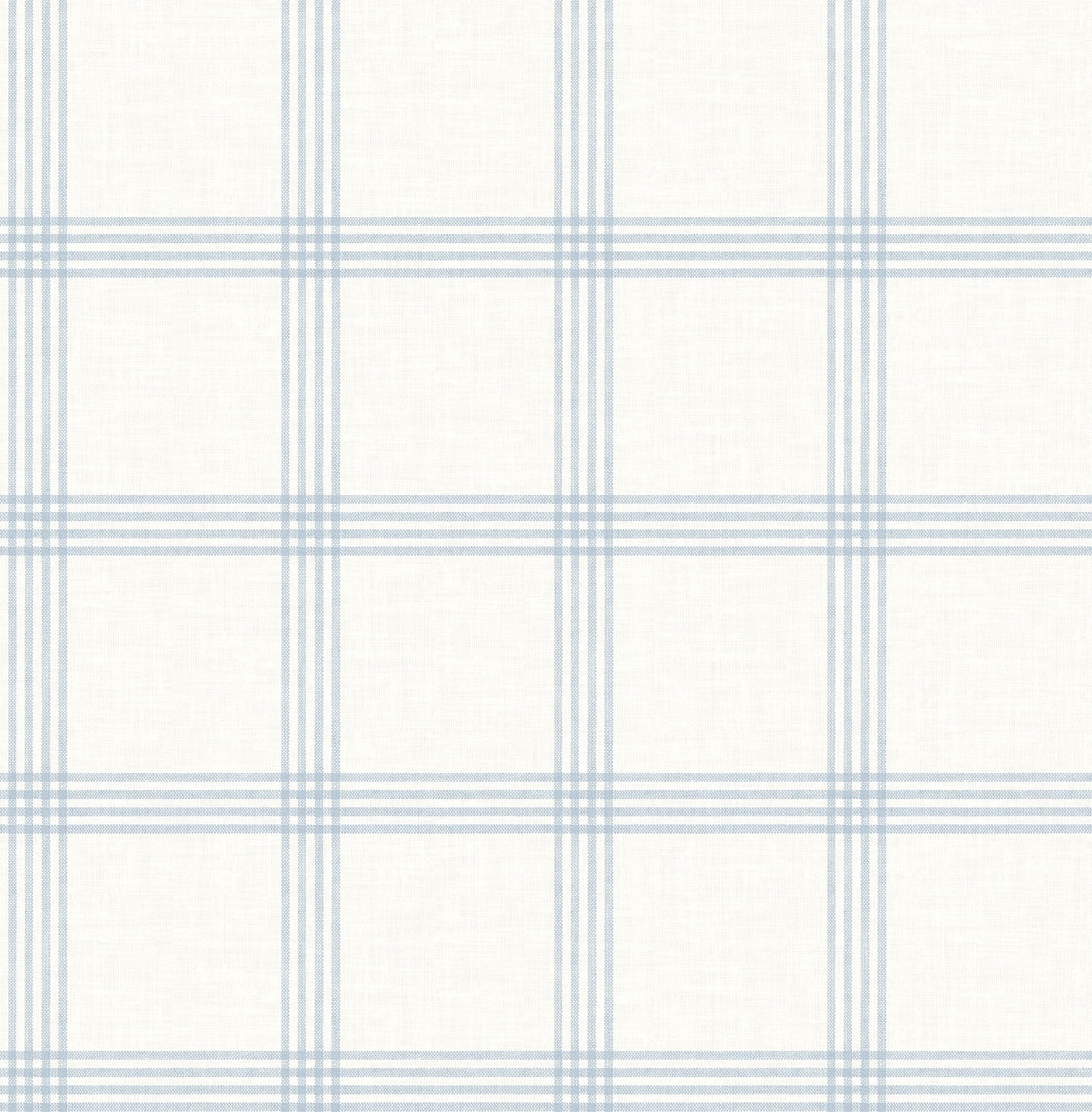 Chesapeake Twain Light Blue Plaid Wallpaper