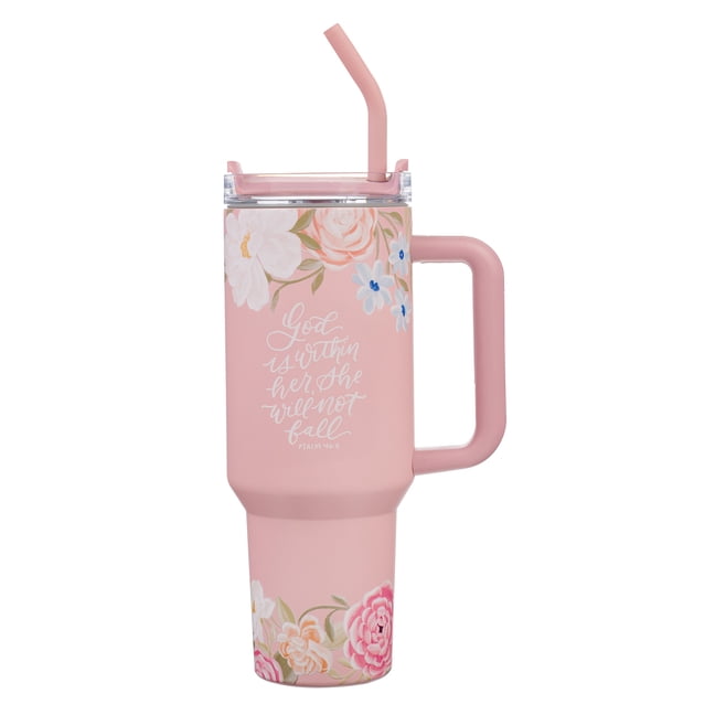 Christian Art Gifts Large Stainless Steel Insulated Travel Mug Tumbler for Women: Love Is Patient Inspirational Scriptur, (Hardcover)