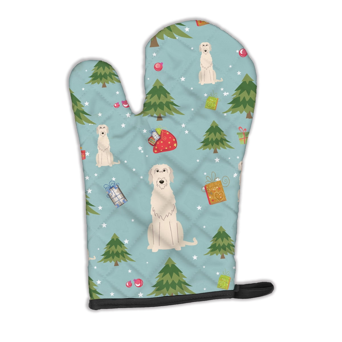 Christmas Irish Wolfhound Oven Mitt
