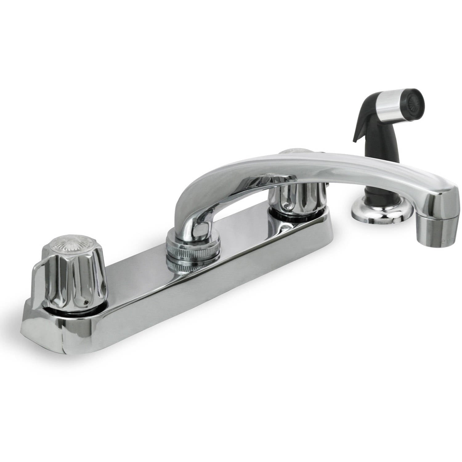 Chrome Plated 2 Handle Kitchen Faucet with Spray Gerber Style