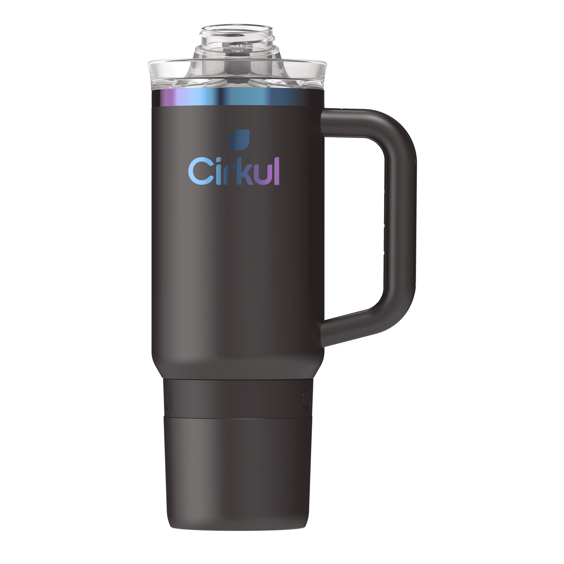 Cirkul Vaso TÃ©rmico de Acero Inoxidable de Doble Pared con Asa de 30oz StrawSip, Brillo Azul (Brillo Verde Azulado Claro)