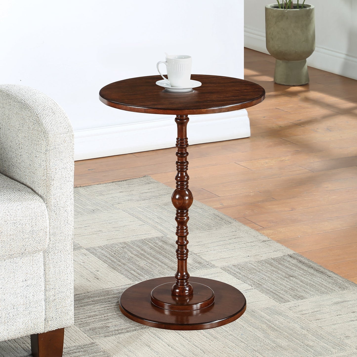 Convenience Concepts Classic Accents Sanibel Beach Spindle Table, Espresso