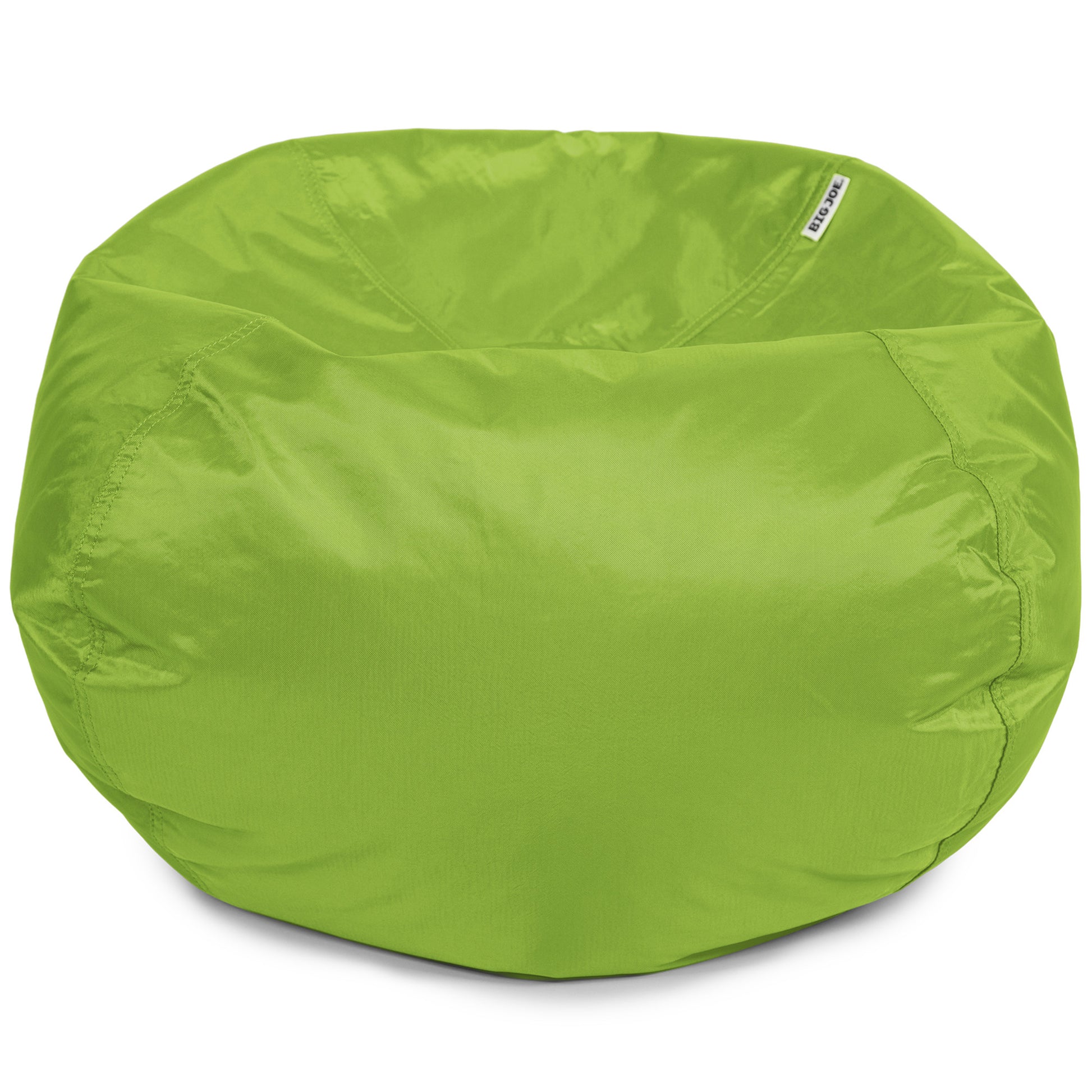 Big Joe Classic Kids Bean Bag Chair, 2 ft Round, Spicy Lime, Easy-Clean SmartMax Fabric, Refillable with Built-in Handle
