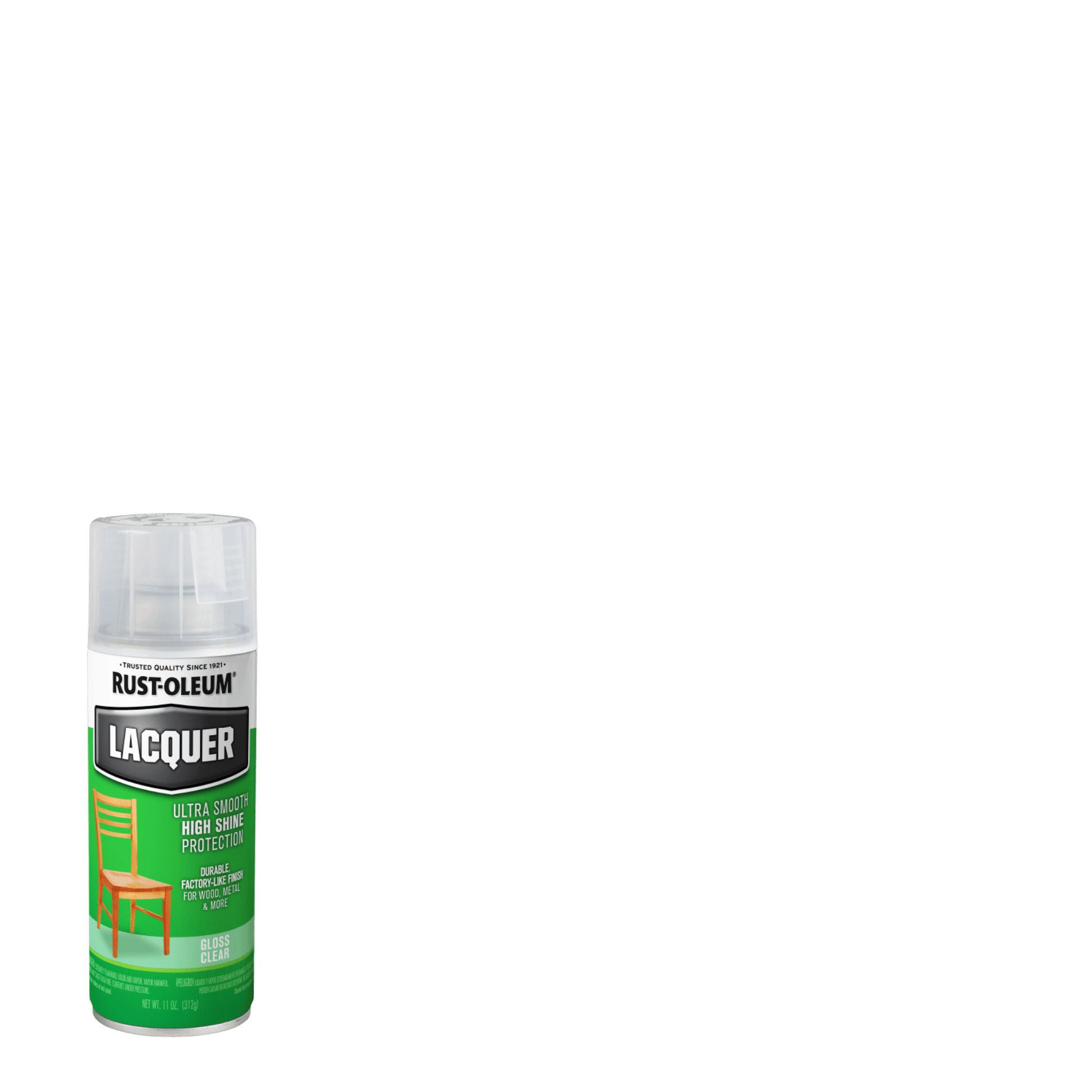 6 Pack, Clear, Rust-Oleum Specialty Gloss Lacquer Spray Paint- 12 oz