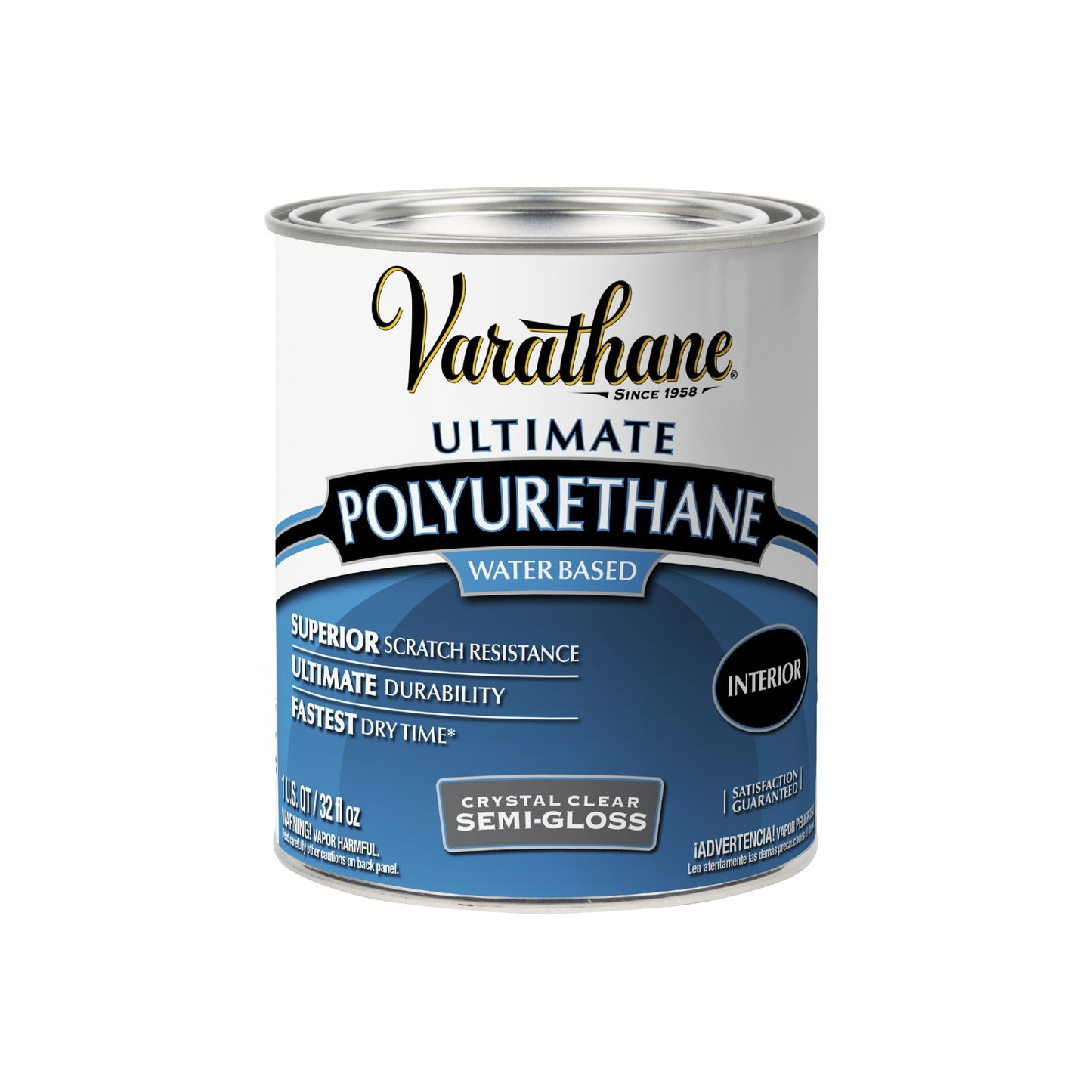 Clear, Varathane Ultimate Polyurethane, Semi-Gloss-200141H, Quart