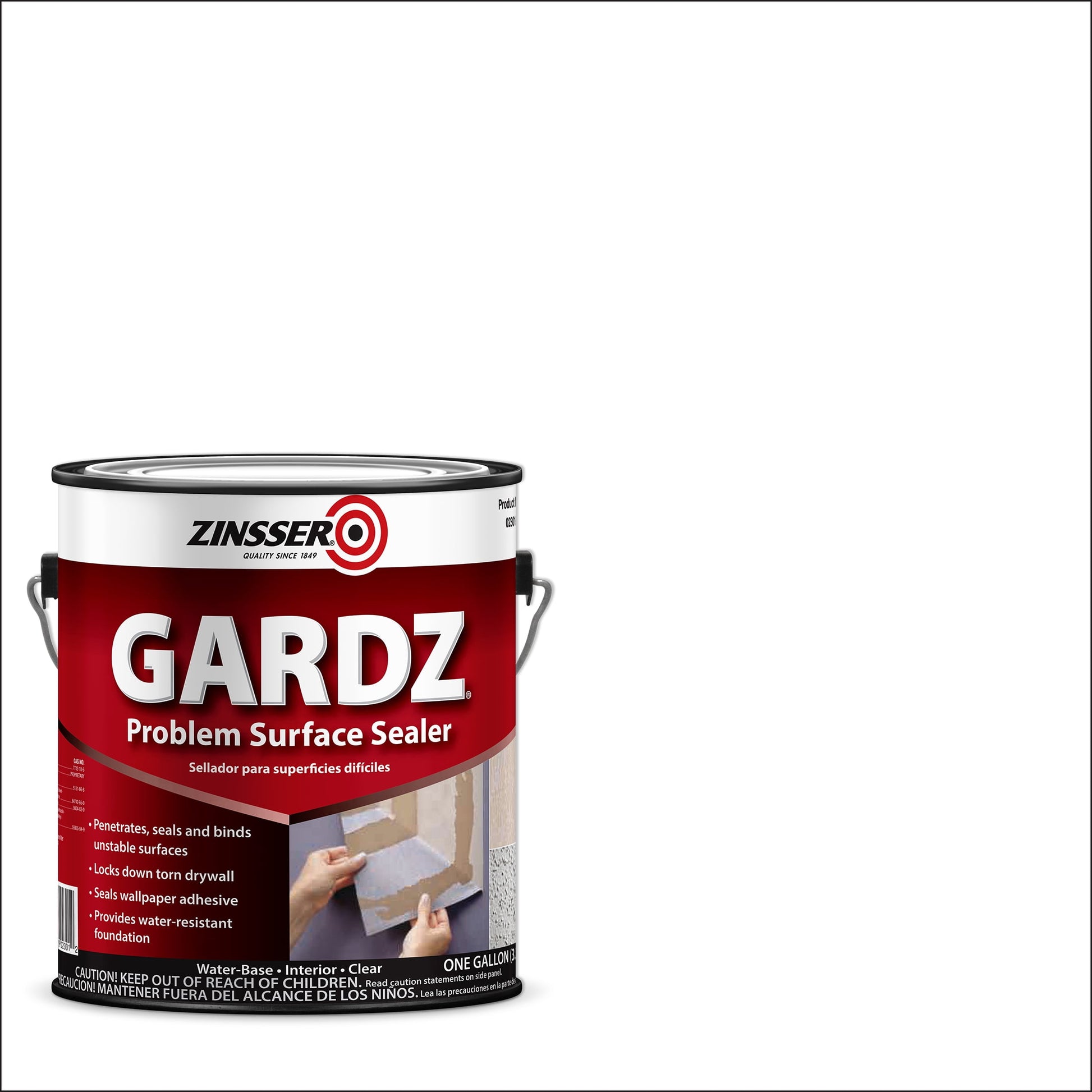 Clear, Zinsser Flat Gardz Problem Surface Sealer- Gallon, 1 Pack