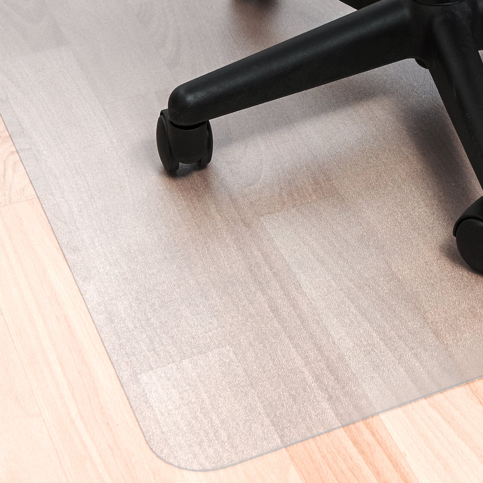 CleartexÂ® Recycled Rectangular Chair Mat with Anti-Slip Backing For Hard Floors - 30" x 48"
