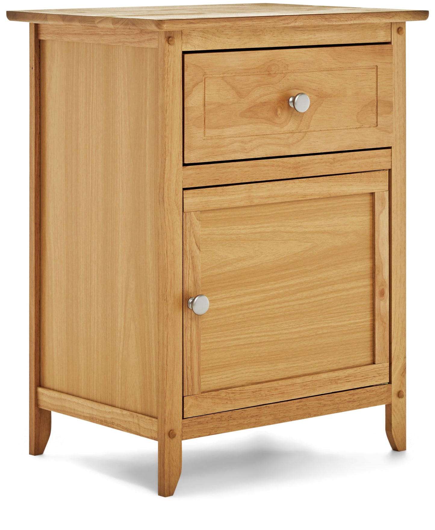 ClickDecor Mesa Auxiliar de Madera Alcott con CajÃ³n y Gabinete, MarrÃ³n Claro