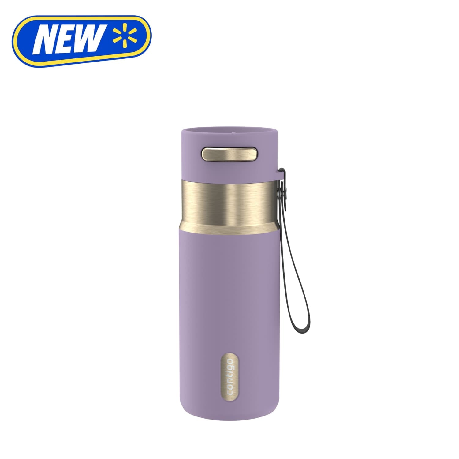 Contigo AutoSeal 16 oz Leakproof Water Bottle with Carrying Strap