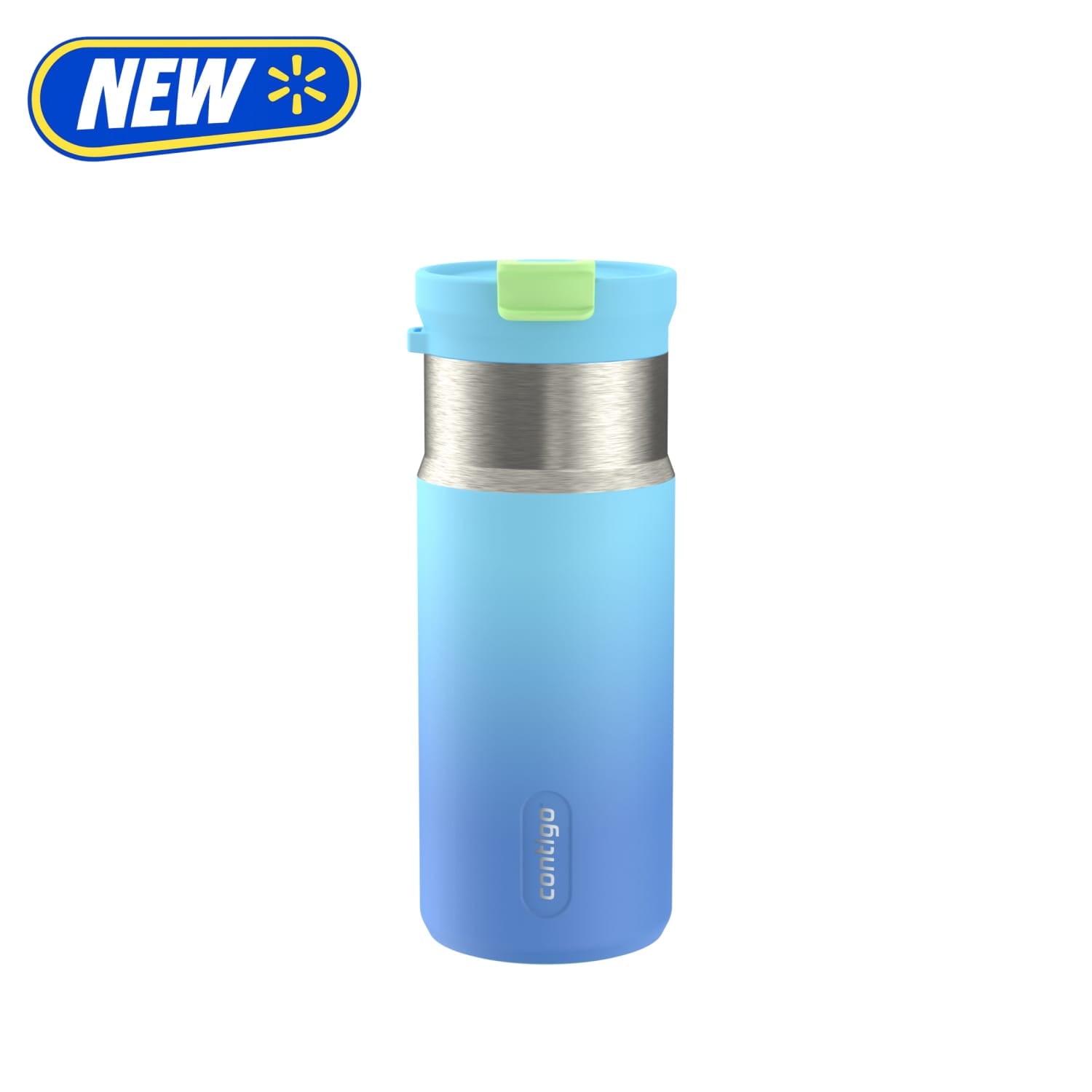 Contigo DualSip 16 oz Compact Leakproof Insulated Water Bottle with 2-Way Lid