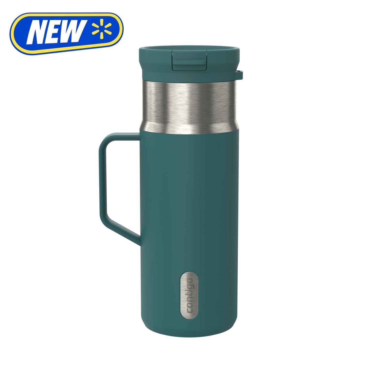 Contigo Water Bottle, 18 Oz, Stainless Steel, Vacuum Insulated Leakproof, SnapSeal Lid, Mineral Teal