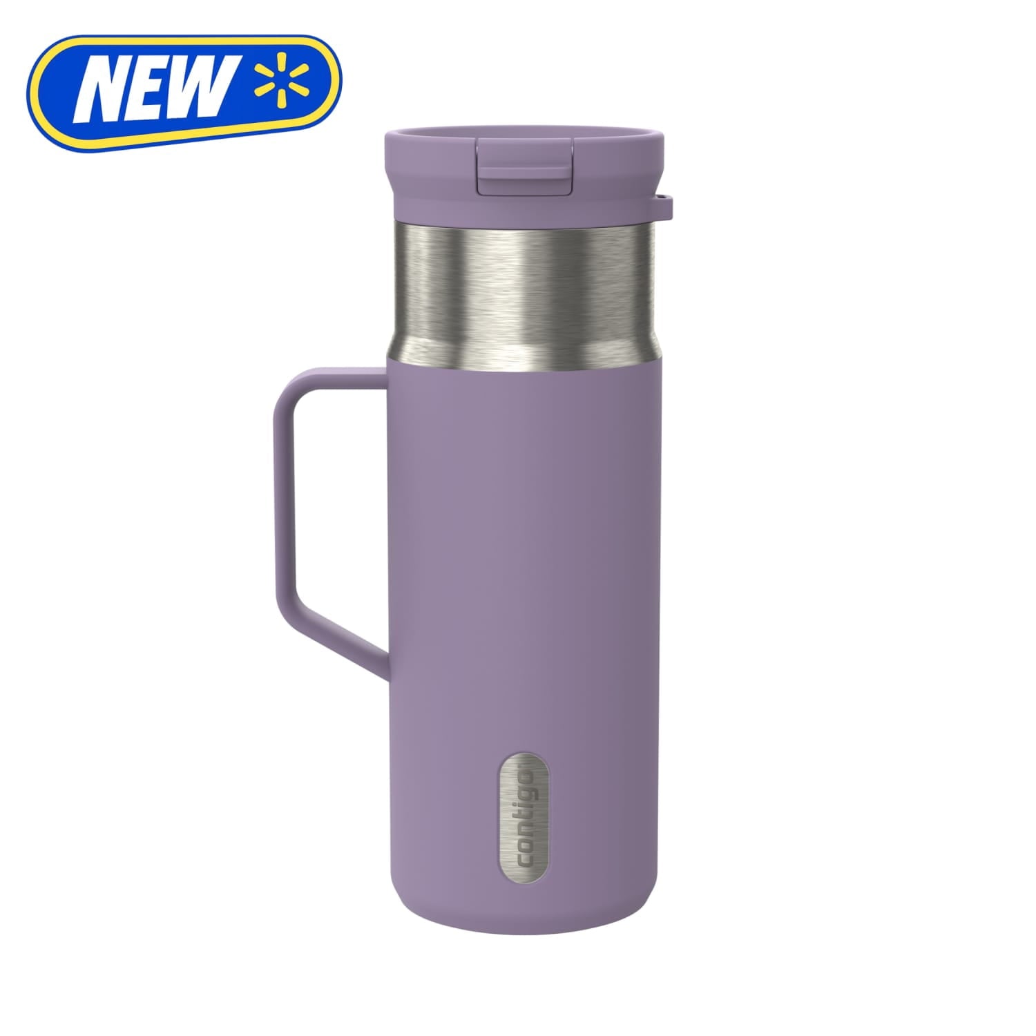 Contigo Water Bottle, 18 Oz, Stainless Steel, Vacuum Insulated Leakproof, SnapSeal Lid, Purple Carrot