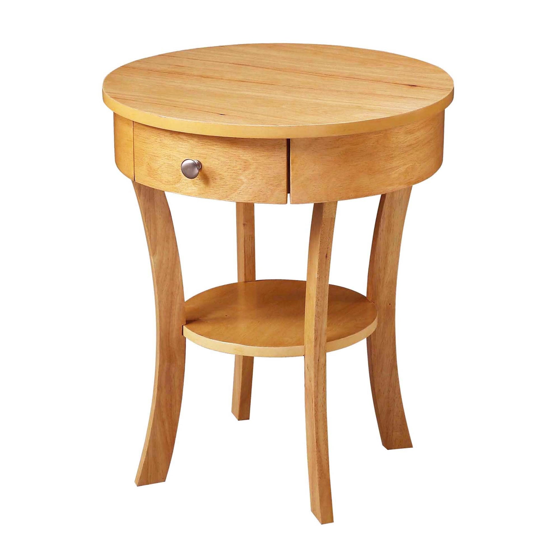 Convenience Concepts Classic Accents Schaffer 1 Drawer End Table with Shelf, Natural