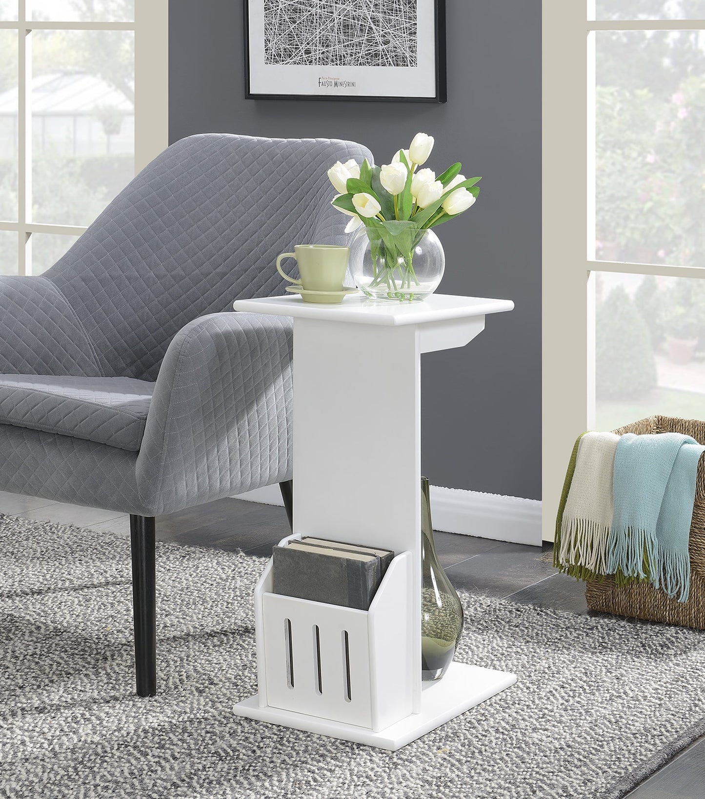 Convenience Concepts Designs2Go Abby Magazine C End Table