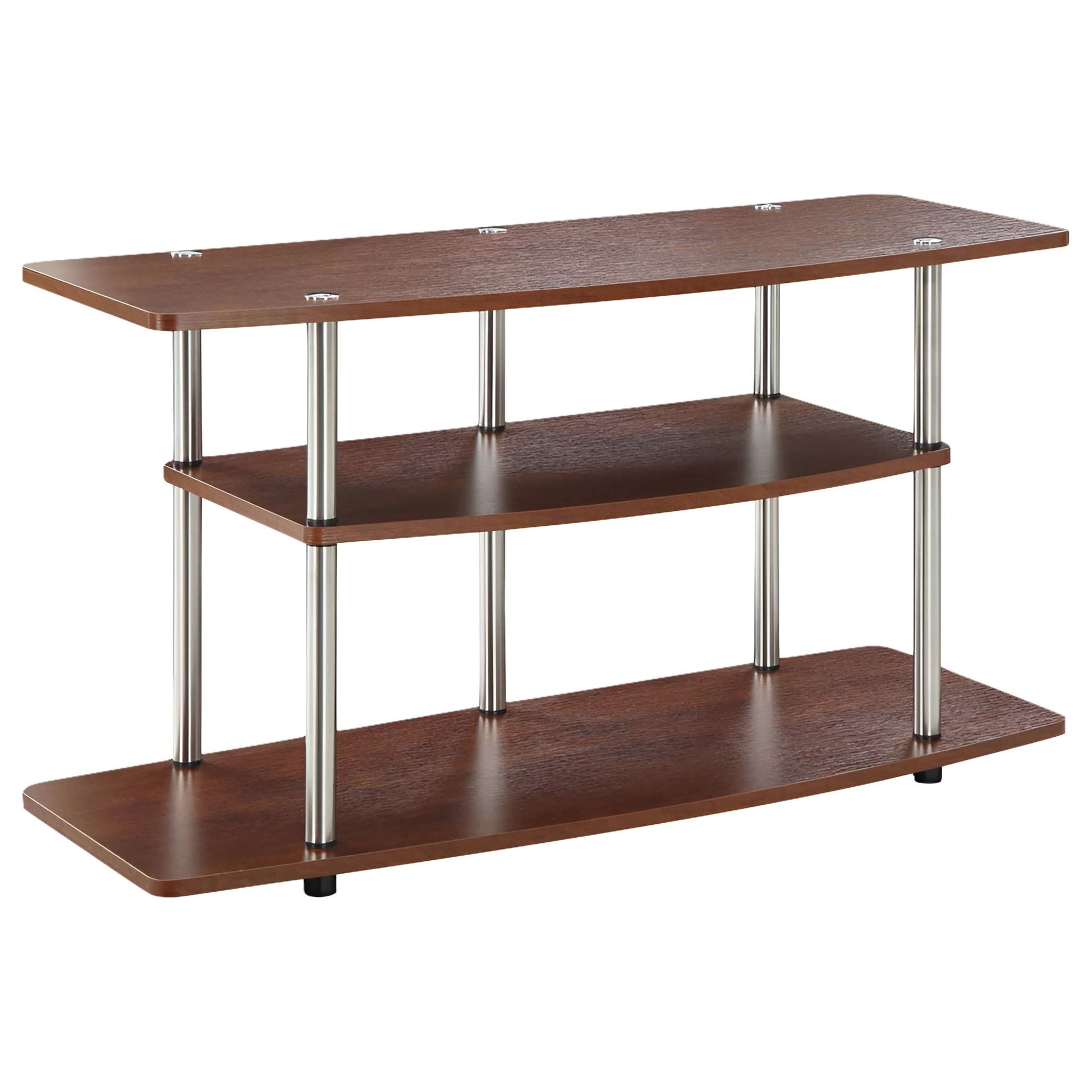 Convenience Concepts Designs2Go No Tools 3 Tier Wide TV Stand for TVs up to 46", Cherry