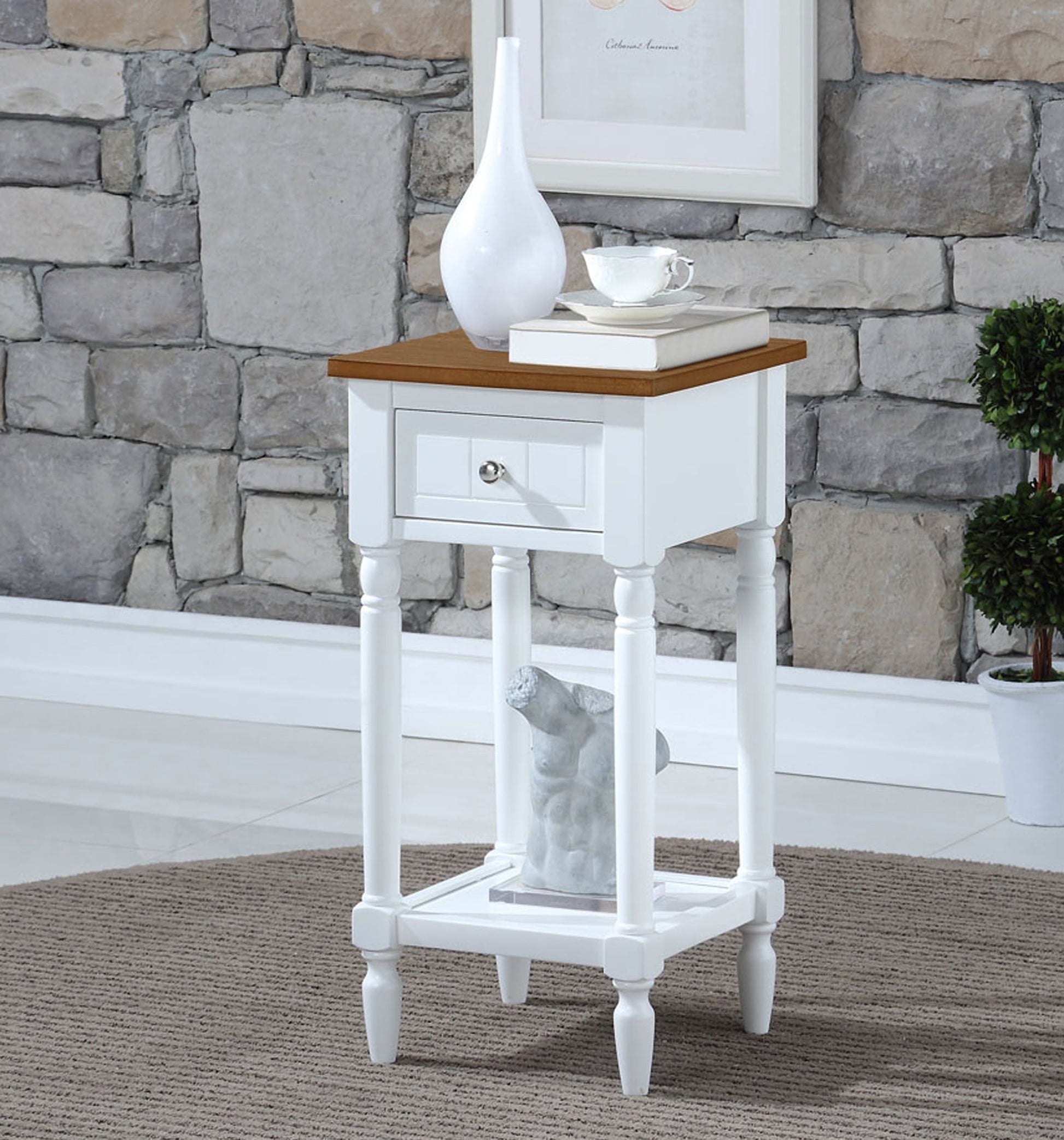Convenience Concepts French Country Khloe Accent Table, Multiple Finishes