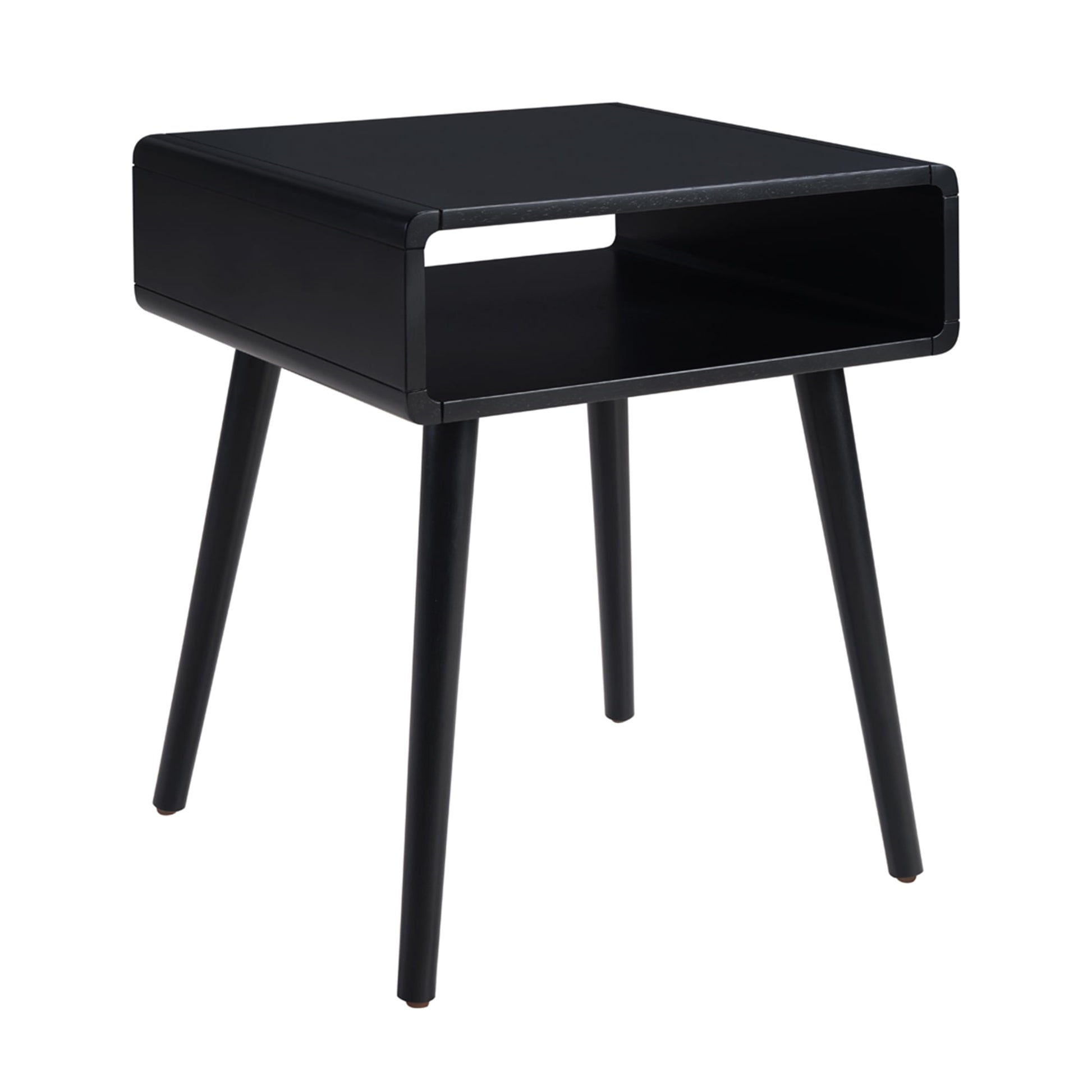 Convenience Concepts Napa End Table with Shelf, Black