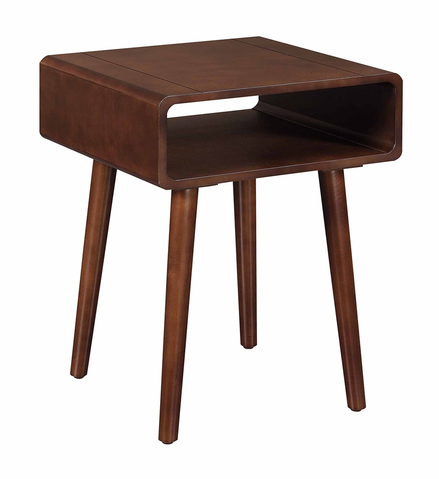 Convenience Concepts Napa End Table with Shelf, Mahogany