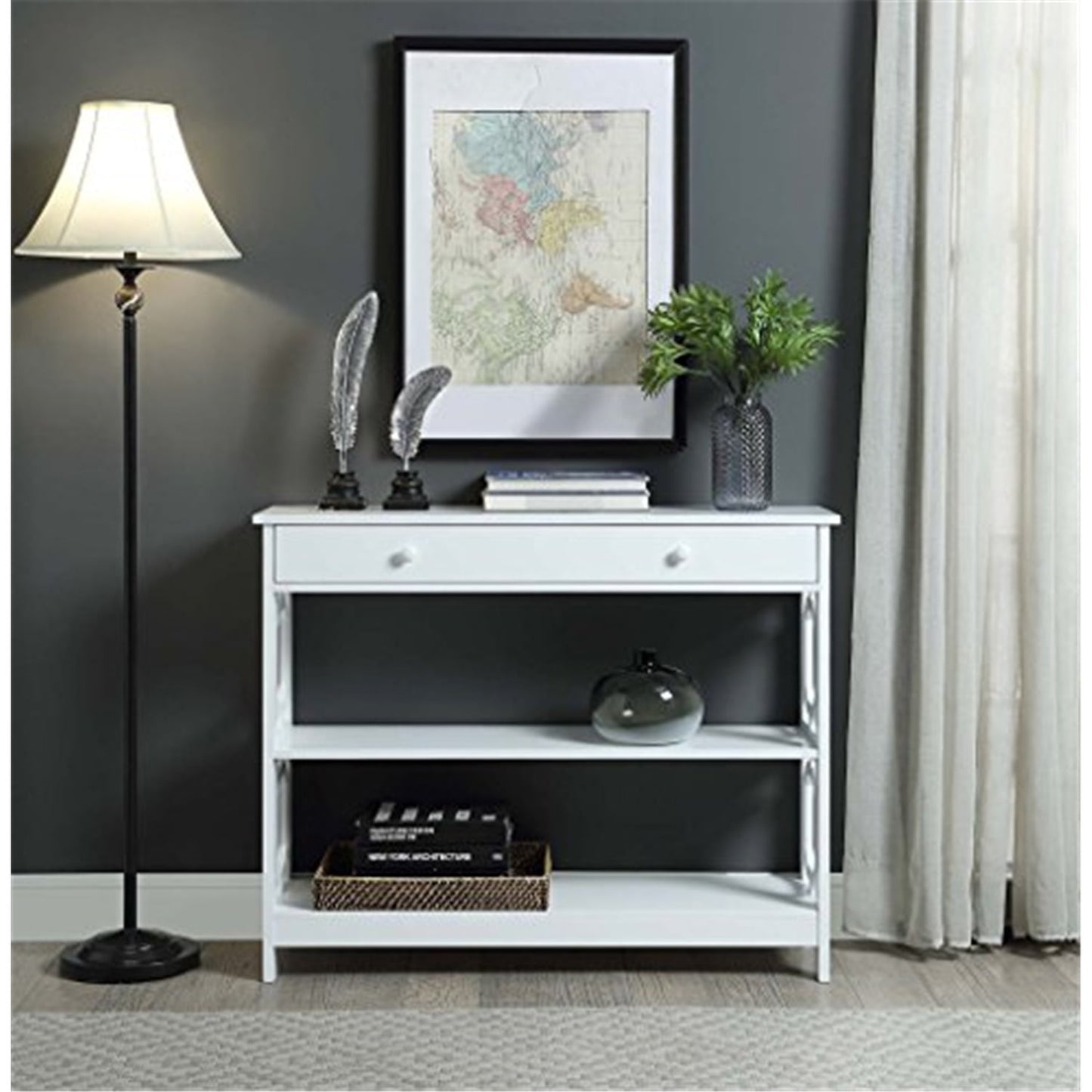 Convenience Concepts Omega 1 Drawer Console Table , Multiple Finishes
