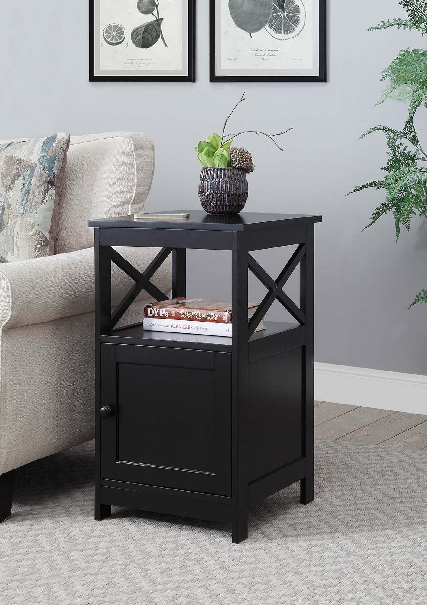 Convenience Concepts Oxford End Table with Cabinet