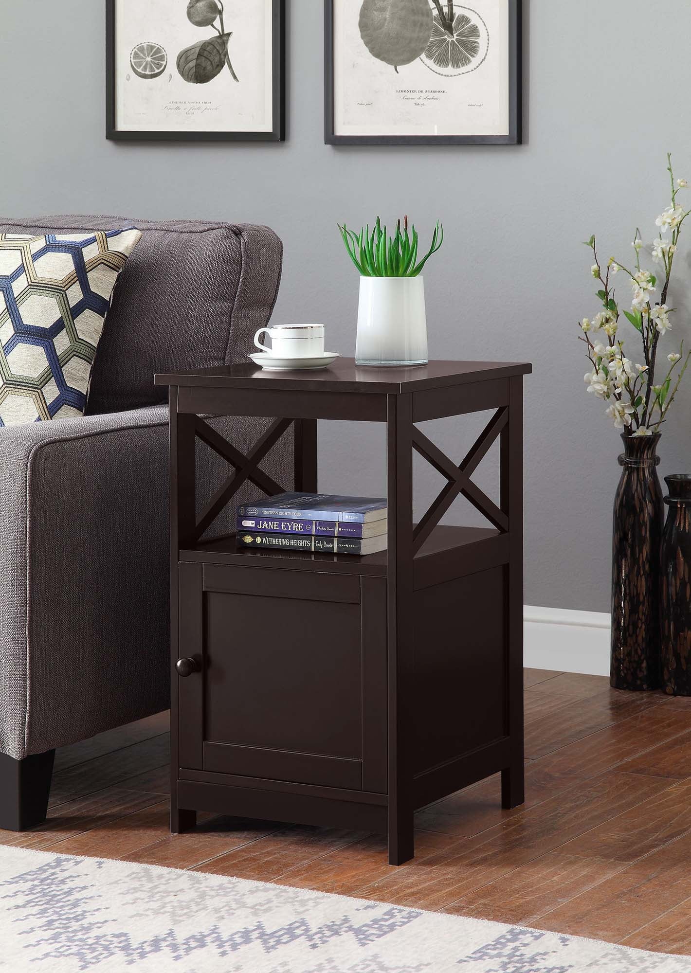 Convenience Concepts Oxford Mesa Auxiliar con Gabinete