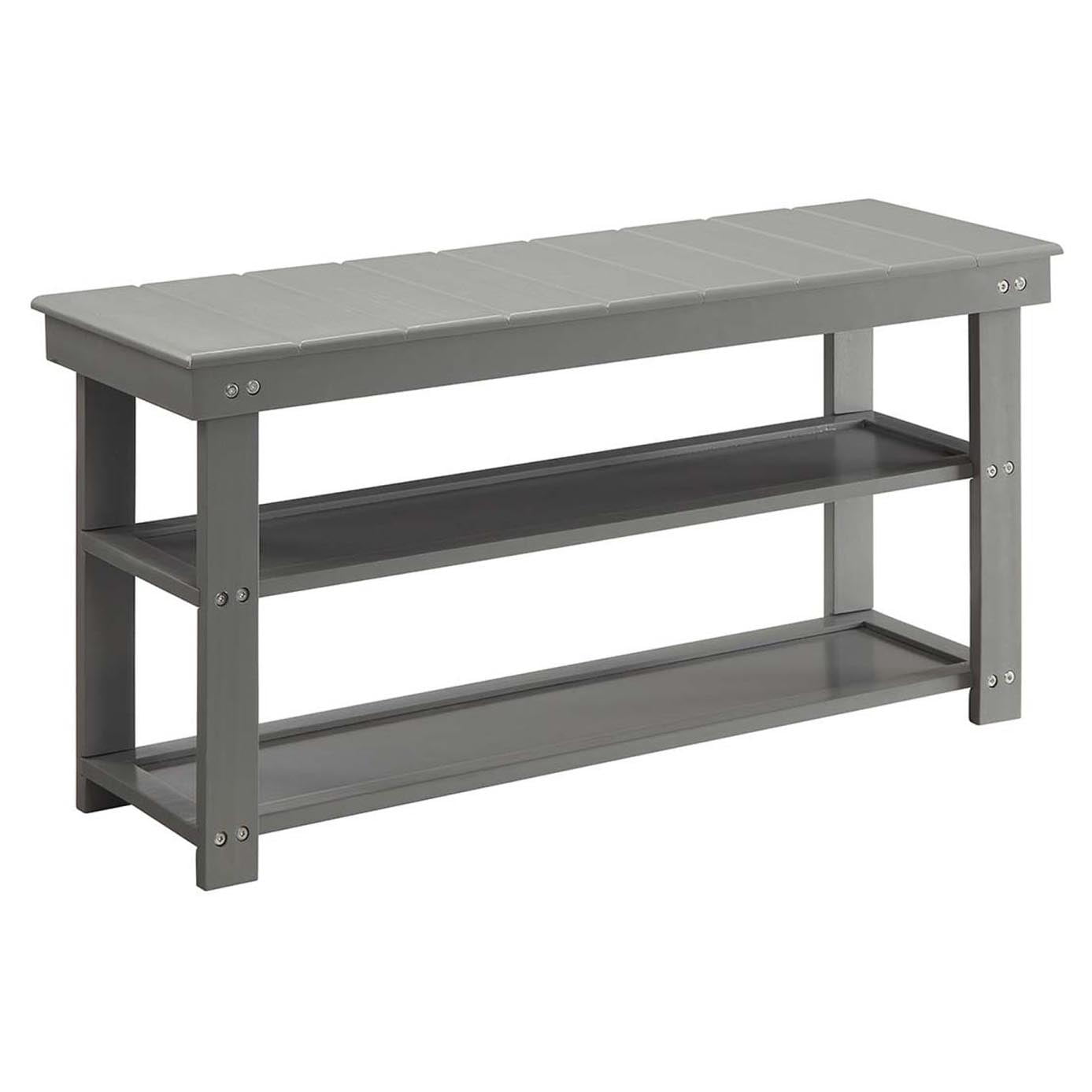 Oxford Utility Mudroom Bench, Gray
