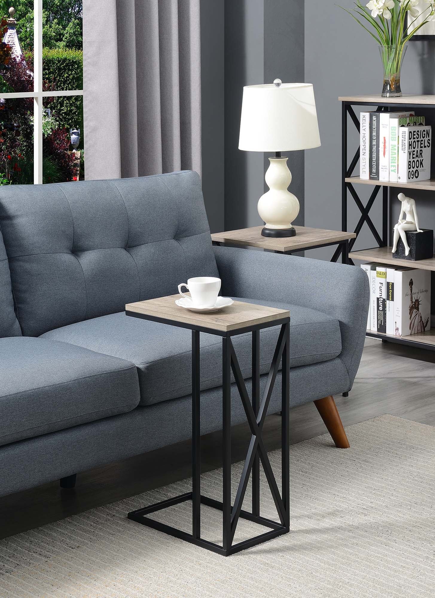 Convenience Concepts Tucson C End Table, Sandstone/Black