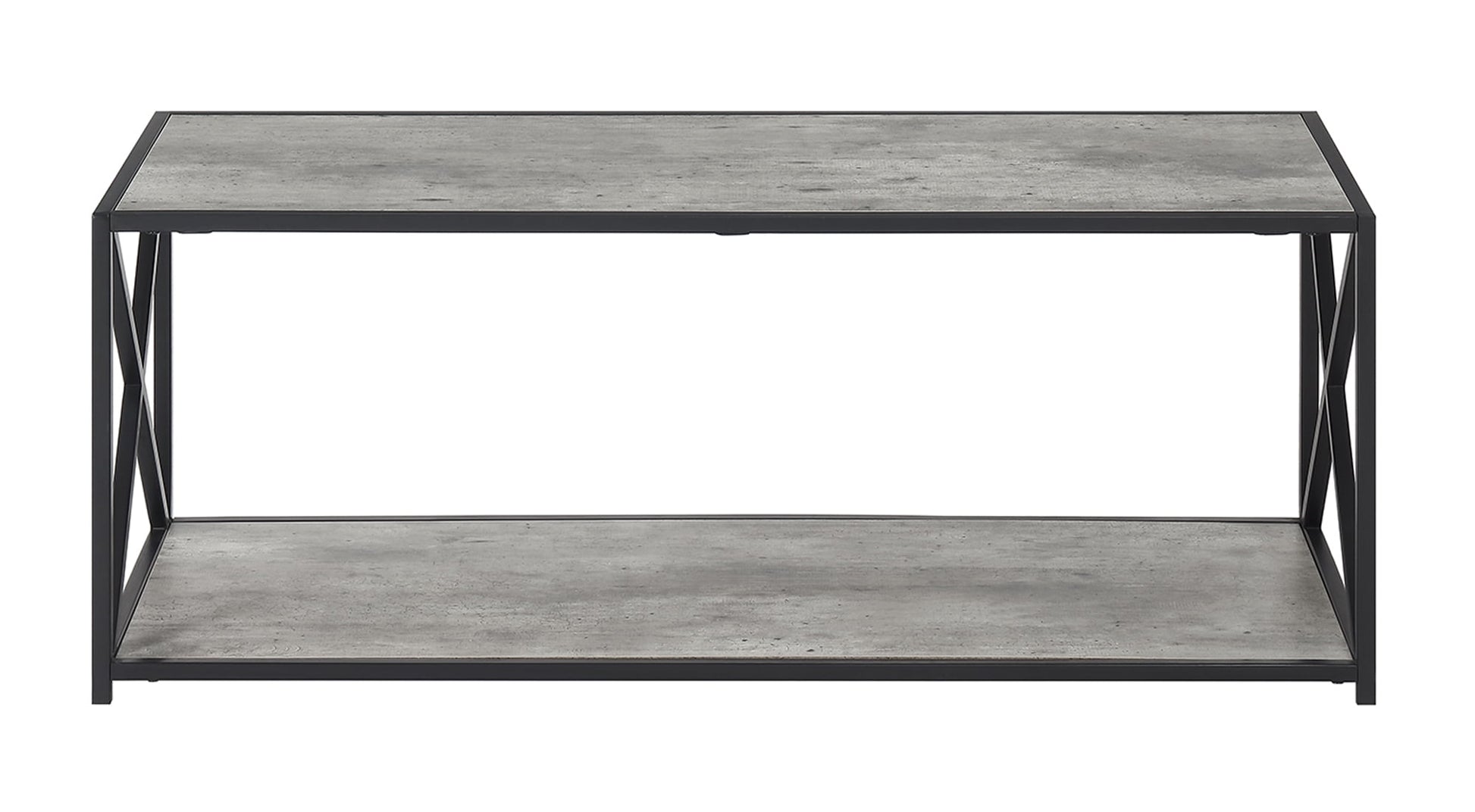 Convenience Concepts Tucson Coffee Table in Faux Birch Gray Wood Finish