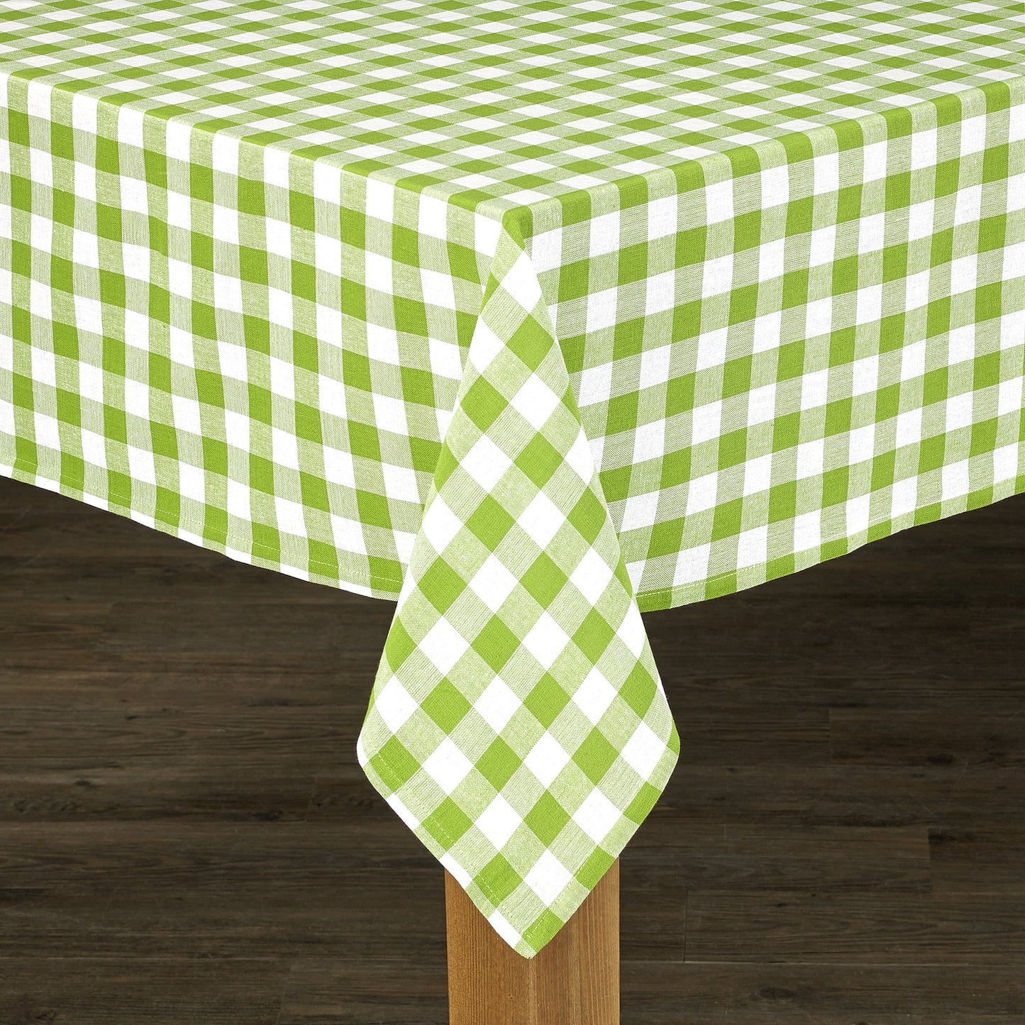 Conventry Green Buffalo Check 100% Cotton Tablecloth 60"X84"