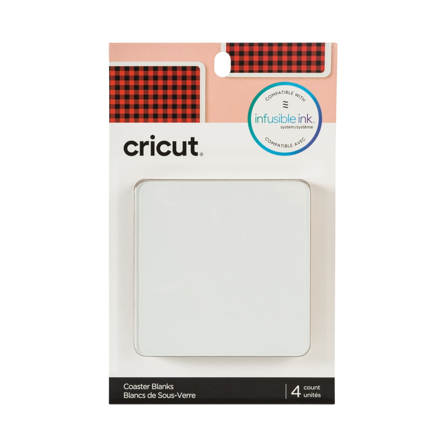 CricutÂ® Coaster Blanks, Square (4 count), 3.75" x 3.75"