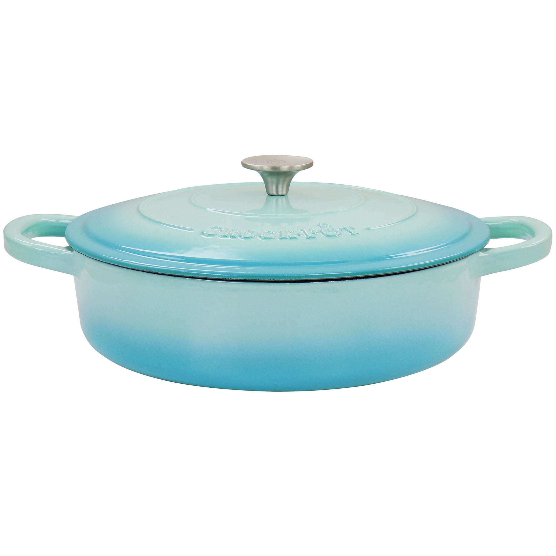 Crock Pot Artisan 5-Quart Braiser - Aqua Blue