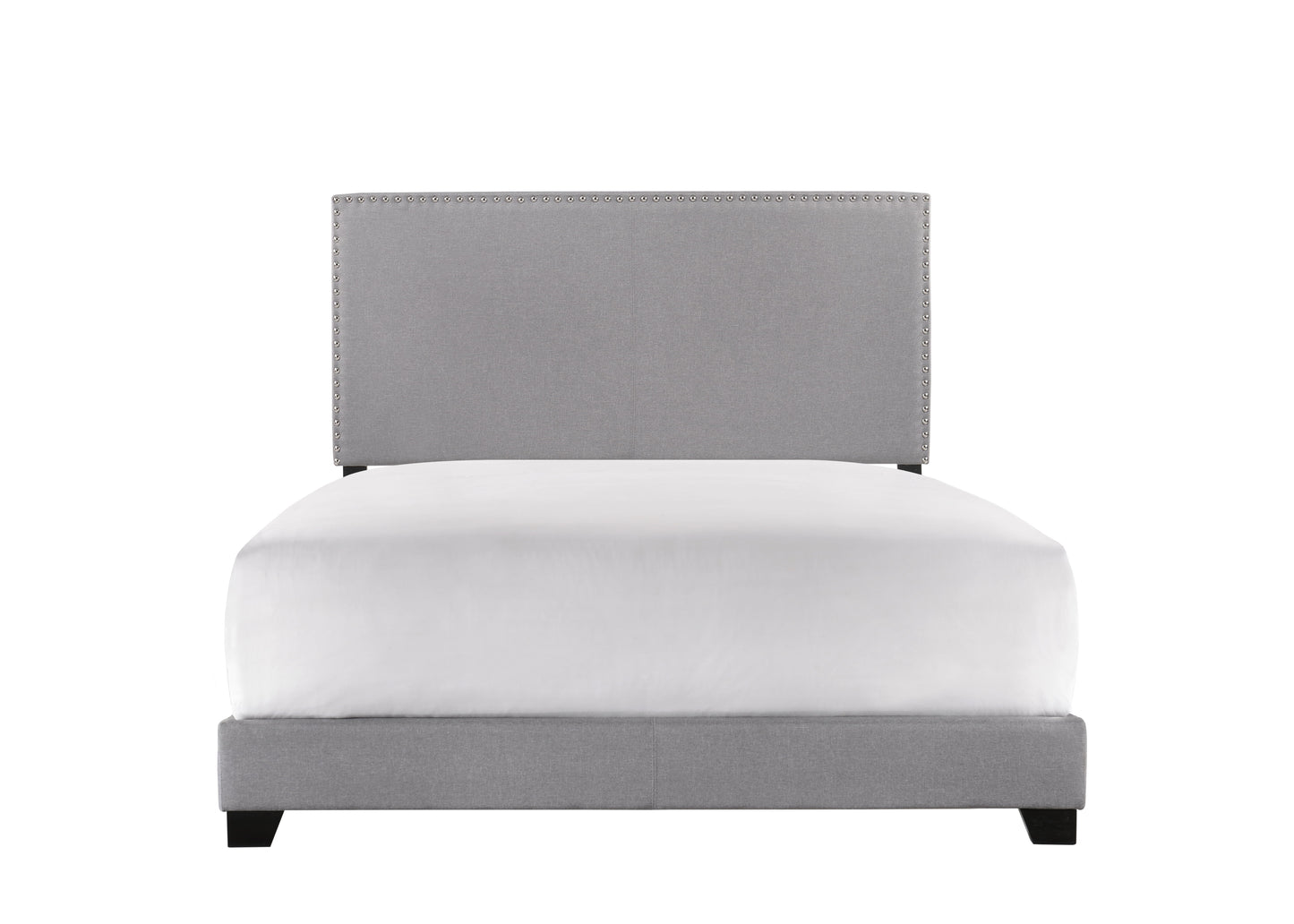 Crown Mark Erin Faux Leather Bed, Black, Full