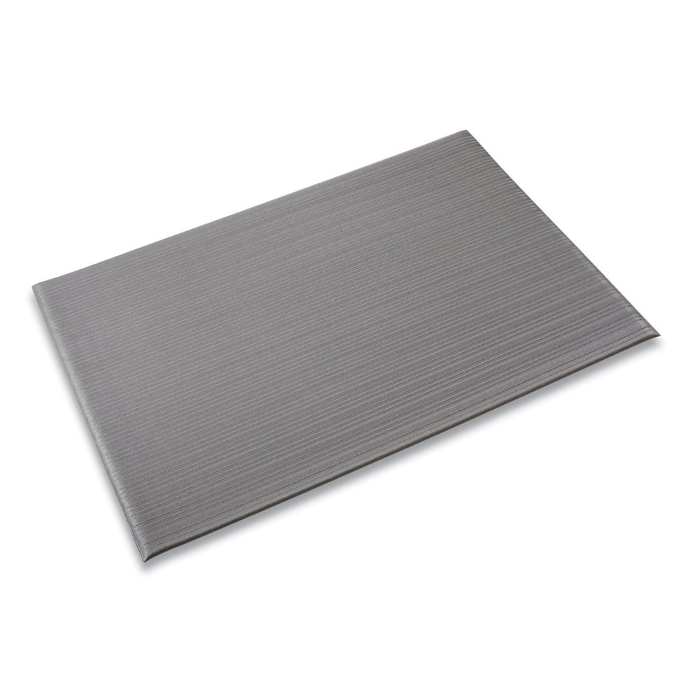 Crown Ribbed Vinyl Anti-Fatigue Mat, 24 x 36, Gray -CWNFL2436GY