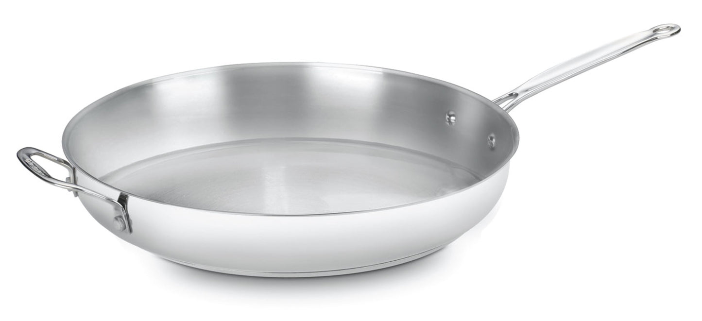 Cuisinart Chef's Classic SartÃ©n de Acero Inoxidable de 14" con Asa Auxiliar, 722-36HP1