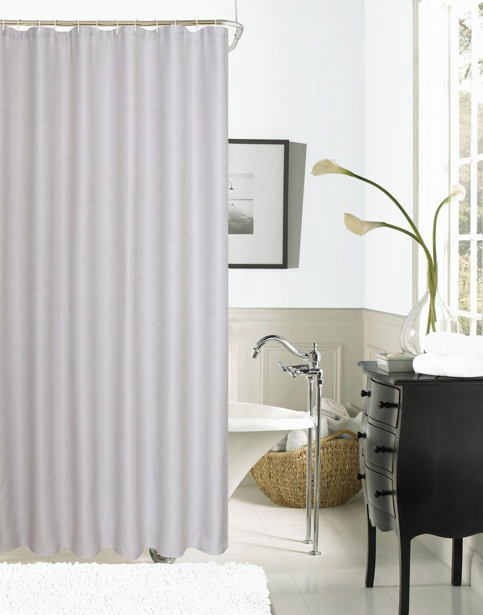 Dainty Home Hotel Collection Spa 251 Waffle Shower Curtain