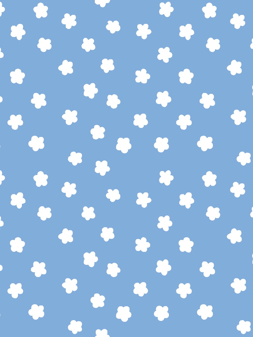 Daisy Removable Vinyl Wallpaper by Barbie - Denim