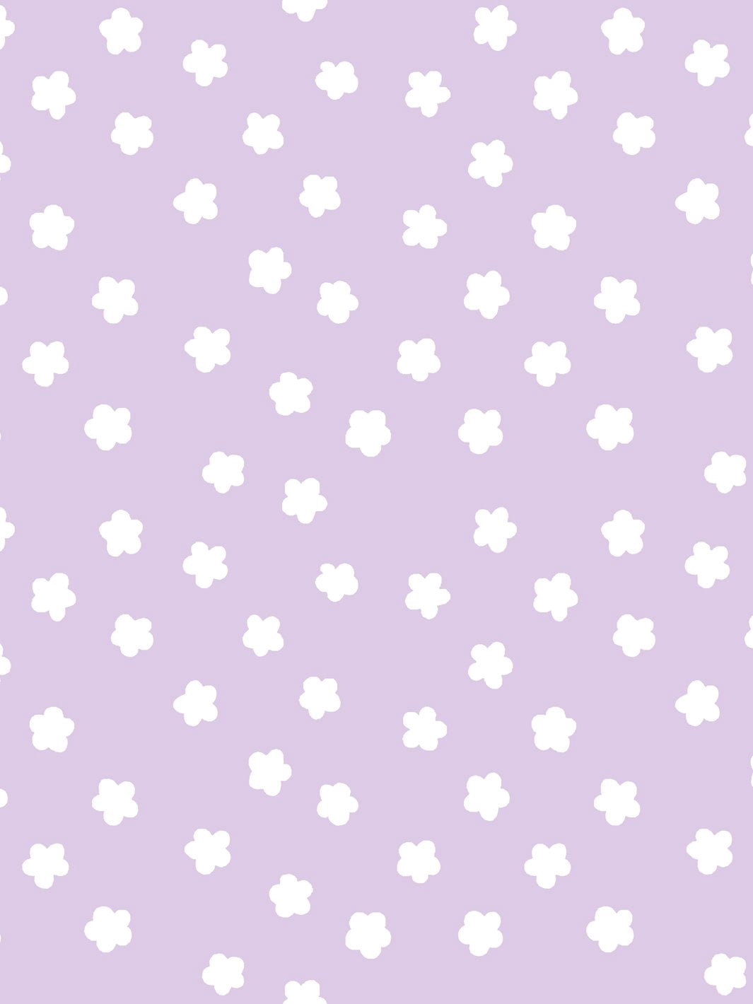 Daisy Removable Vinyl Wallpaper by Barbie - Lavender