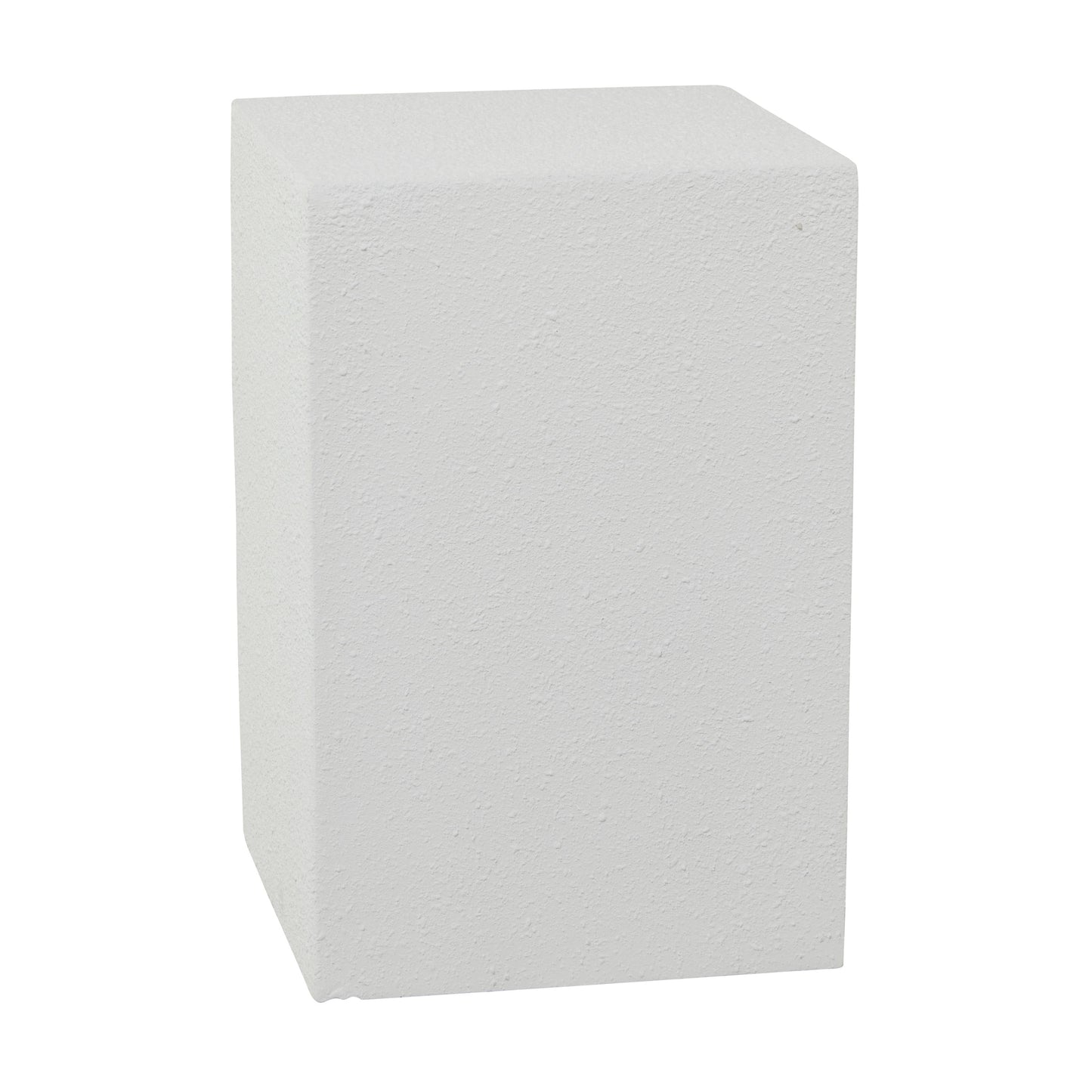 DecMode 17"W, 24"H Magnesium oxide Contemporary Stool, White, 1-Piece