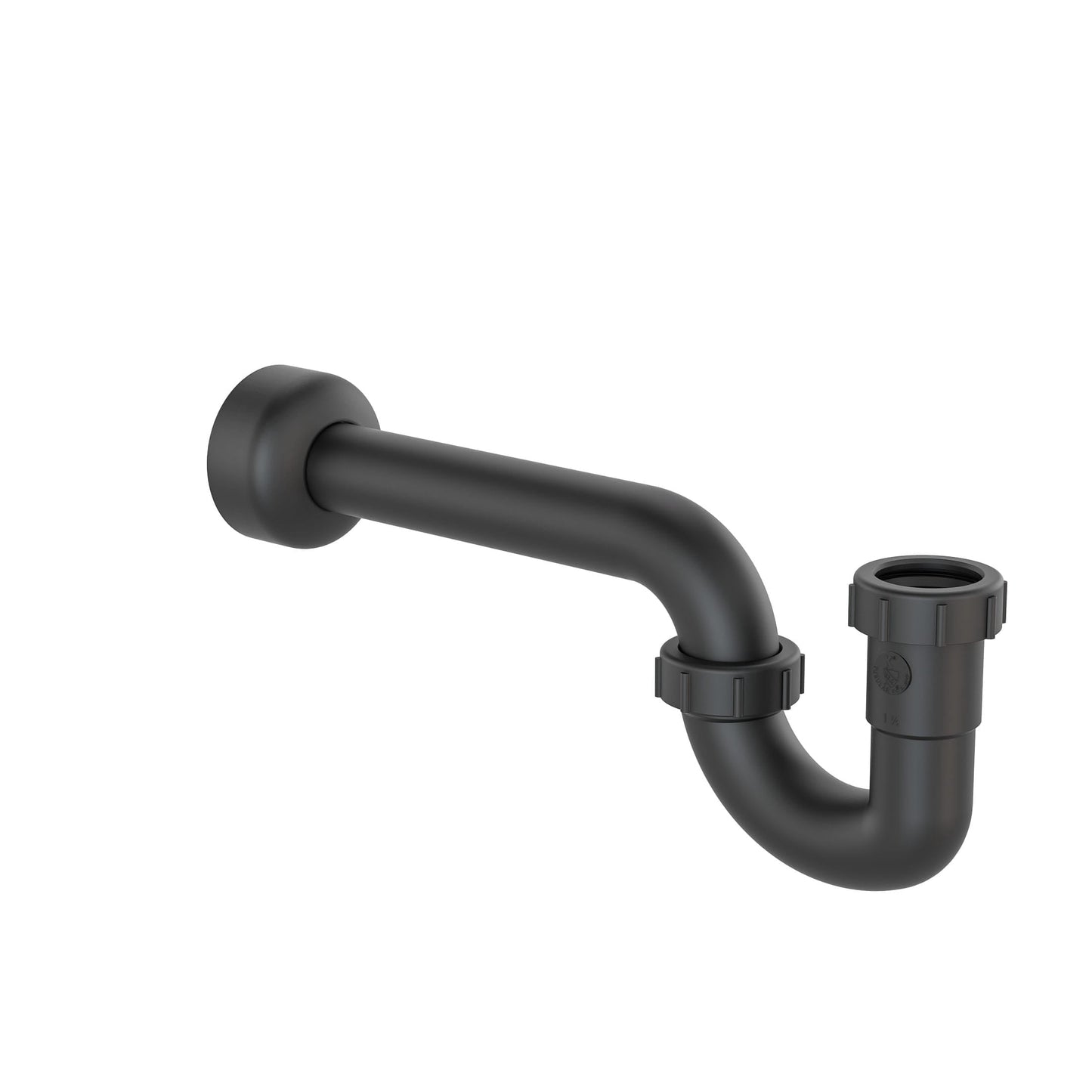 Decorative P-Trap 1-1/2 1-1/4-inch ABS Matte Black Finish