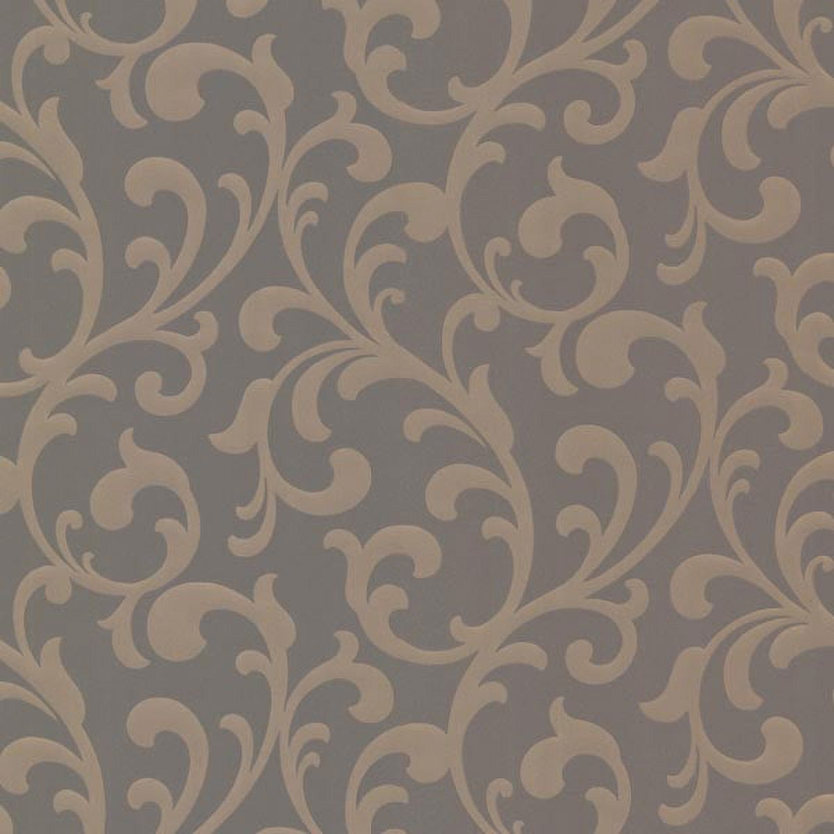 Decorline Catasse Brown Scroll Wallpaper