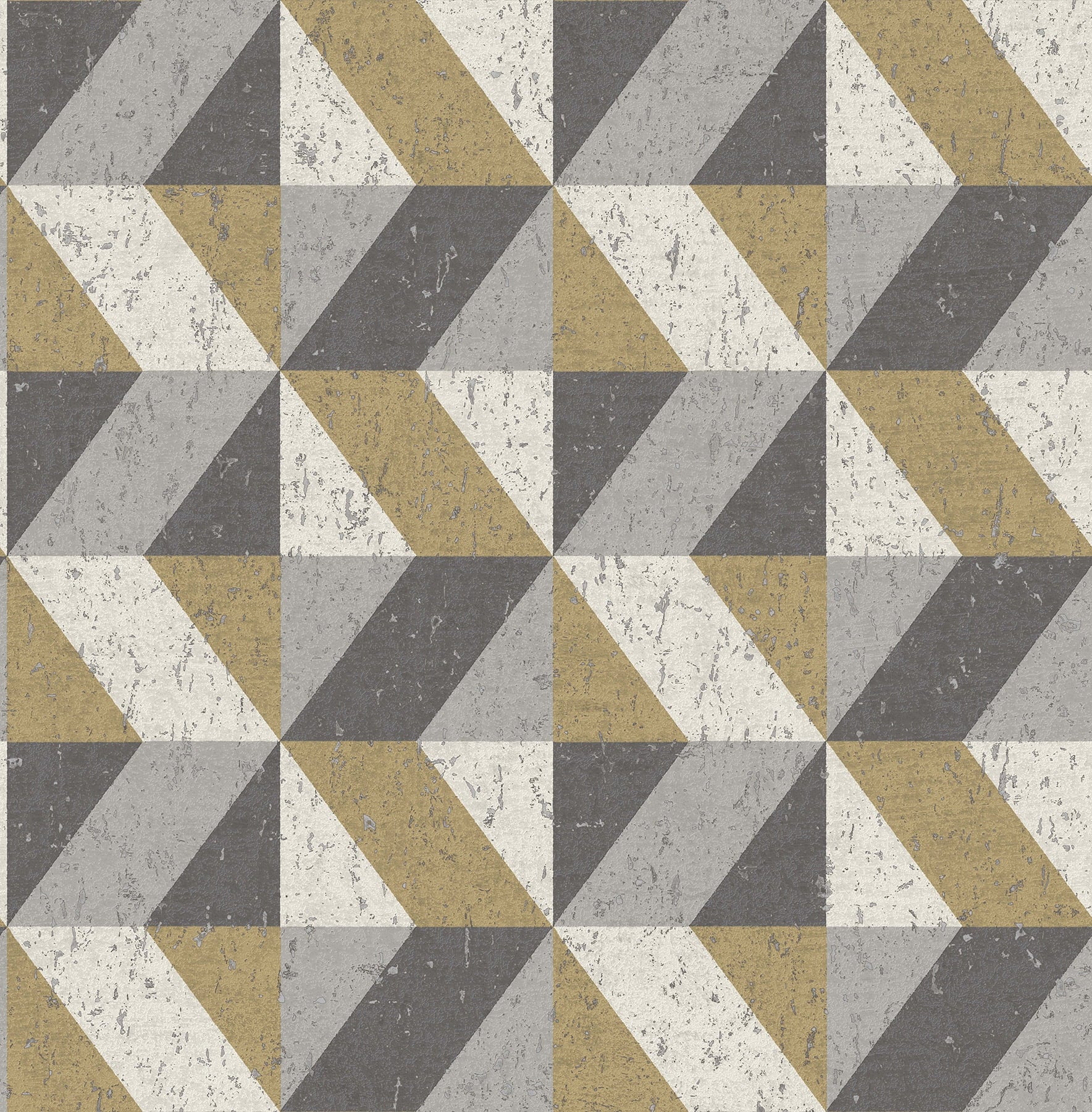 Decorline Cerium Moss Concrete Geometric Wallpaper