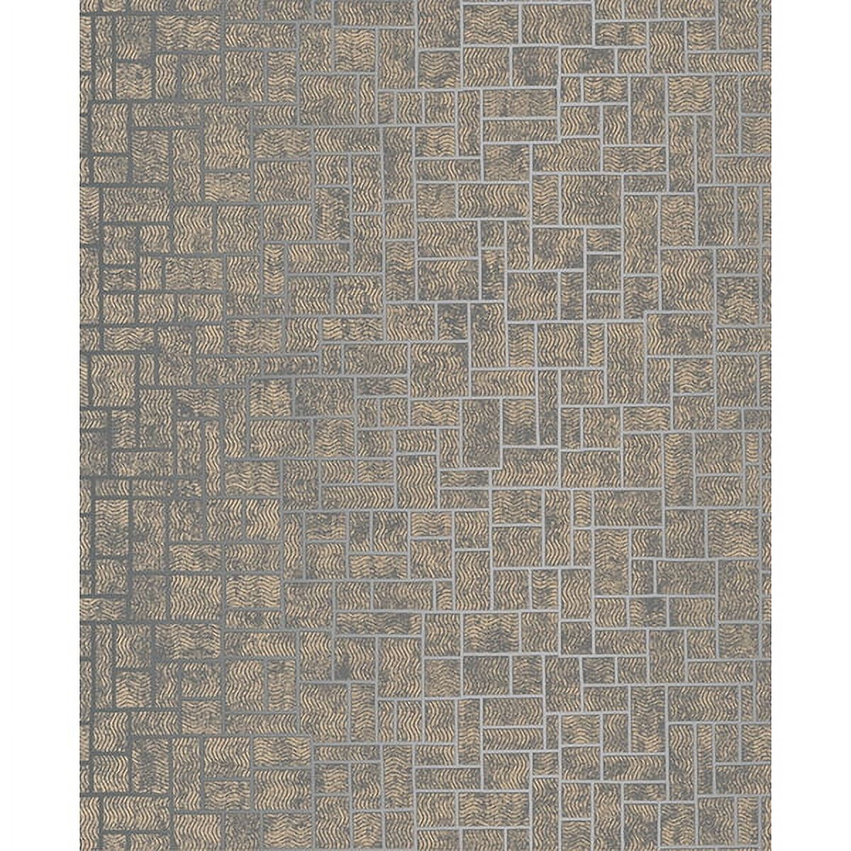 Decorline Etude Charcoal Geometric Wallpaper