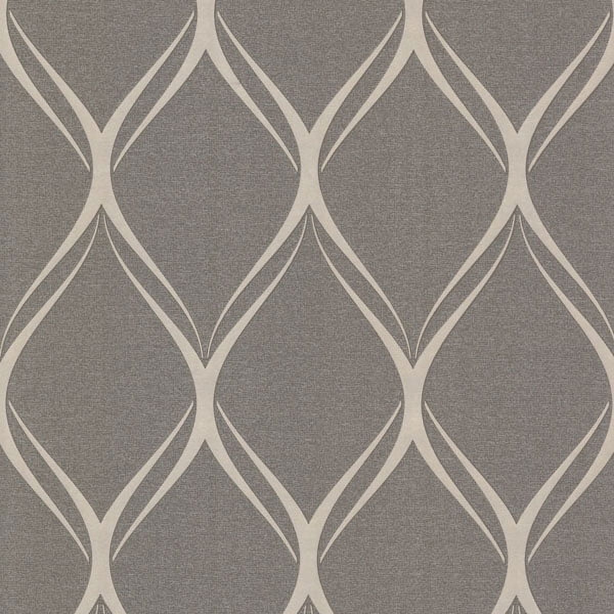 Decorline Gustav Brown Geometric Wallpaper, 20.5-in by 33-ft, 56.4 sq. ft