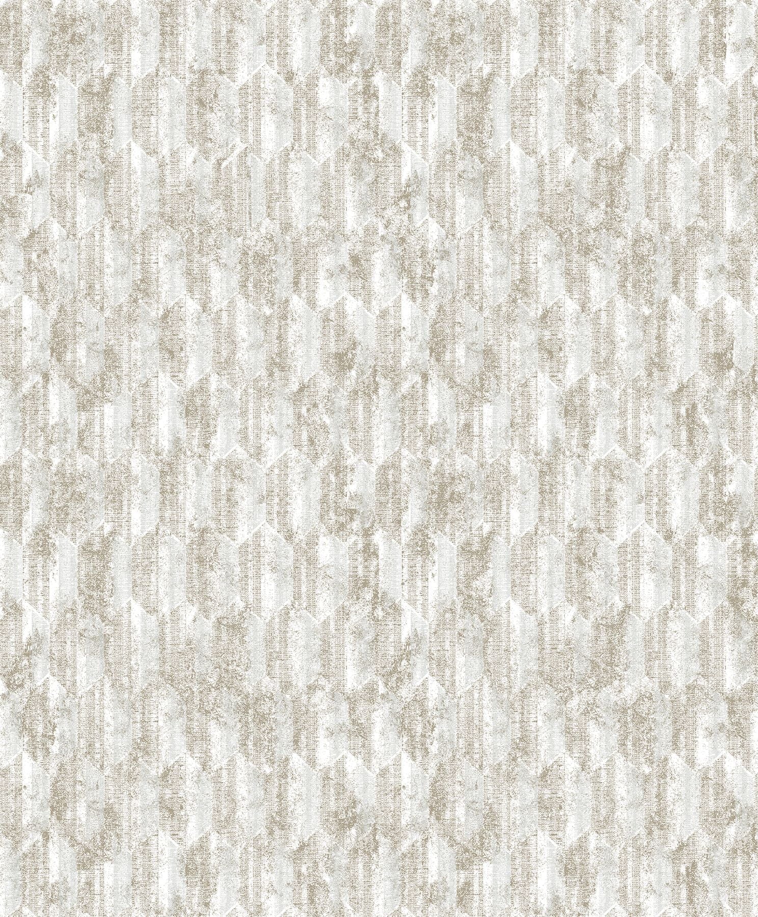 Decorline Kendall Off-White Geometric Wallpaper