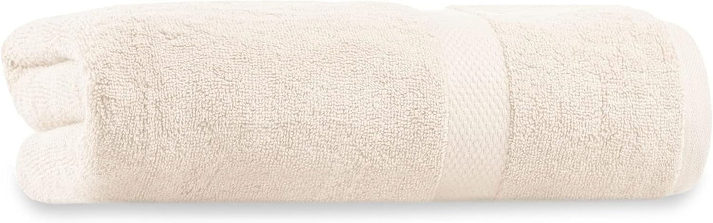 Delara Organic Cotton Bath Sheet 36"x70" 650 GSM Plush Soft Absorbent Quick-Dry Towel, GOTS & OEKO-TEX Certified, Dark Grey
