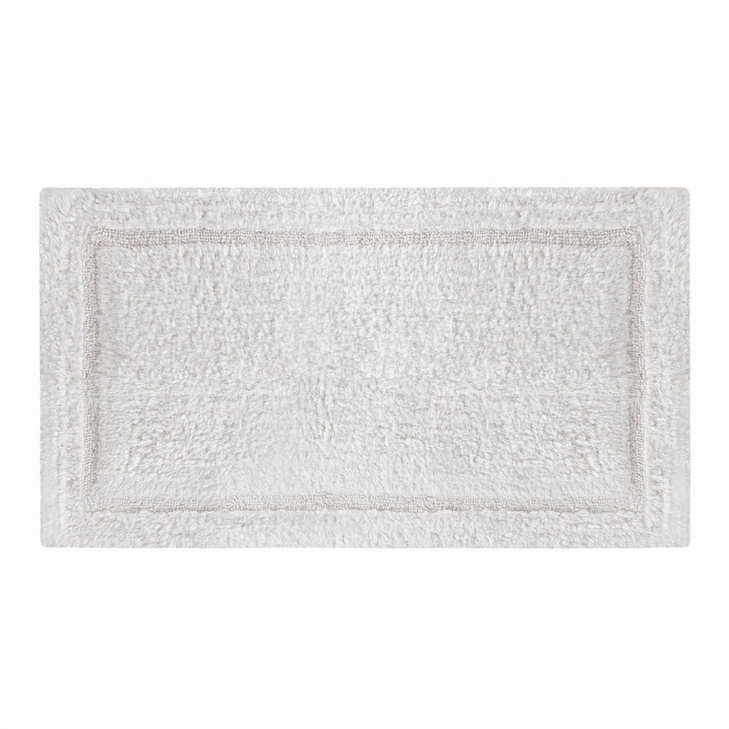 Delara Organic Cotton Reversible Bath Mat â€“ 3000 GSM, GOTS Certified, Ultra-Thick & Super Absorbent | Soft, Plush & Quick-Drying Bathroom Rug