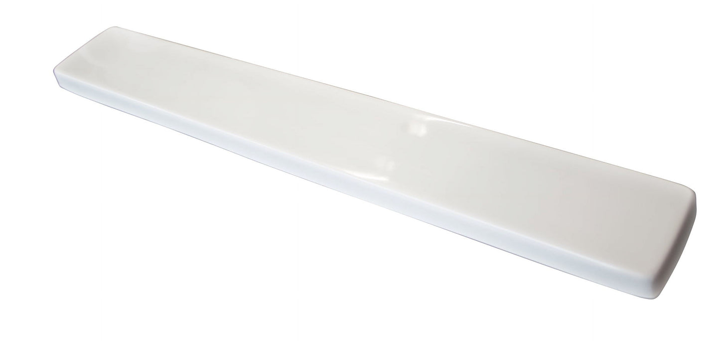 Design House Cultured Marble Solid White 18.3" x 3.4" Universal Bathroom Side Splash