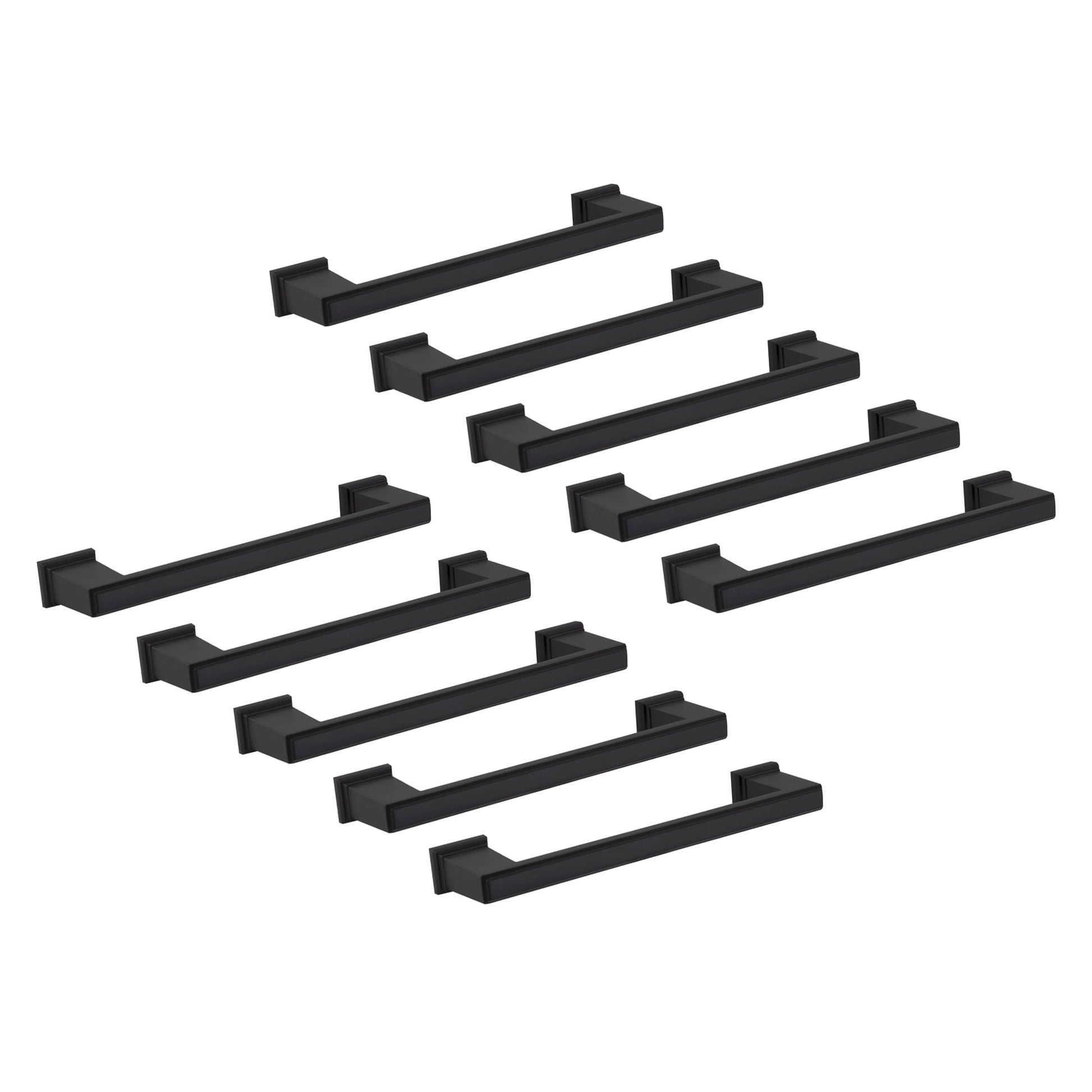 Design House 189167 Gage 5 in. Center-to-Center Kitchen Drawer Pulls Cabinet Handles, Matte Black (10-Pack)