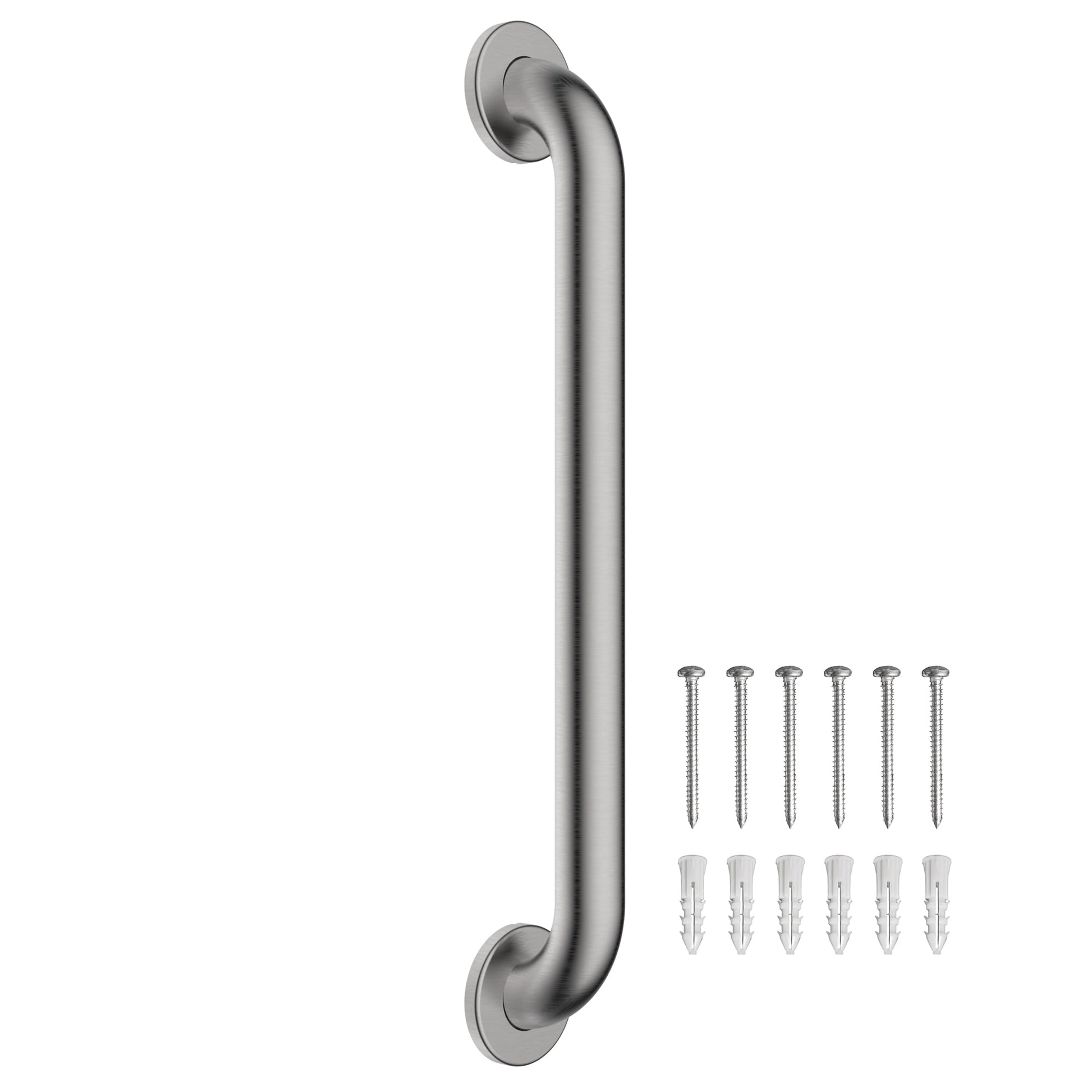 Design House Commercial Safety Grab Bar, Polished Stainless Steel,  24"